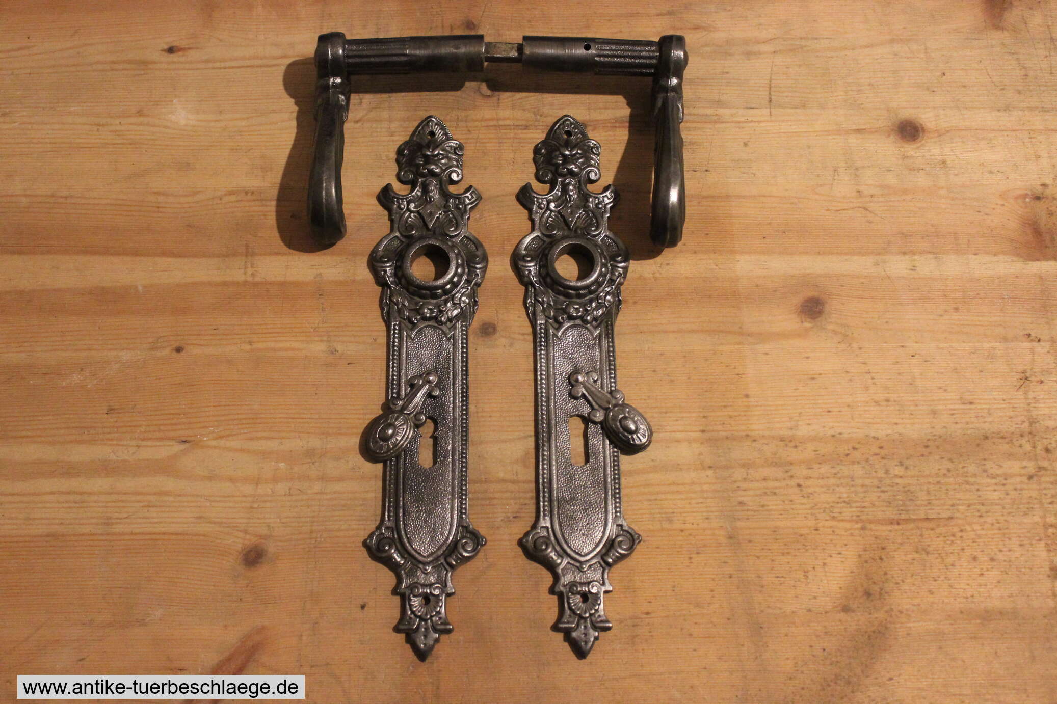 Antike Türklinke  Gründerzeit Löwenkopf #4 – Ansicht 1