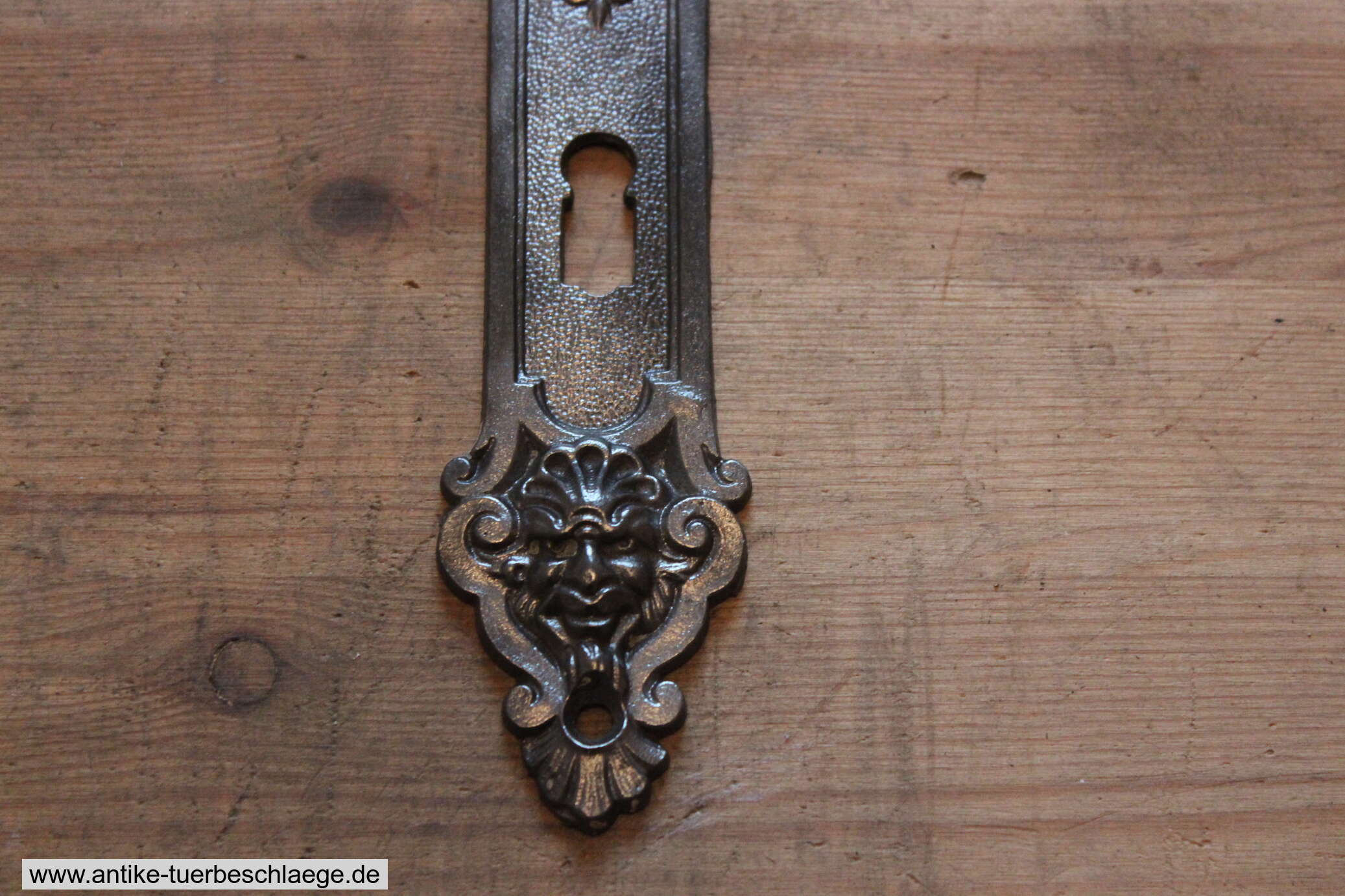 Antike Türklinke  Gründerzeit mit Putte / Teufel 2 – Ansicht 3