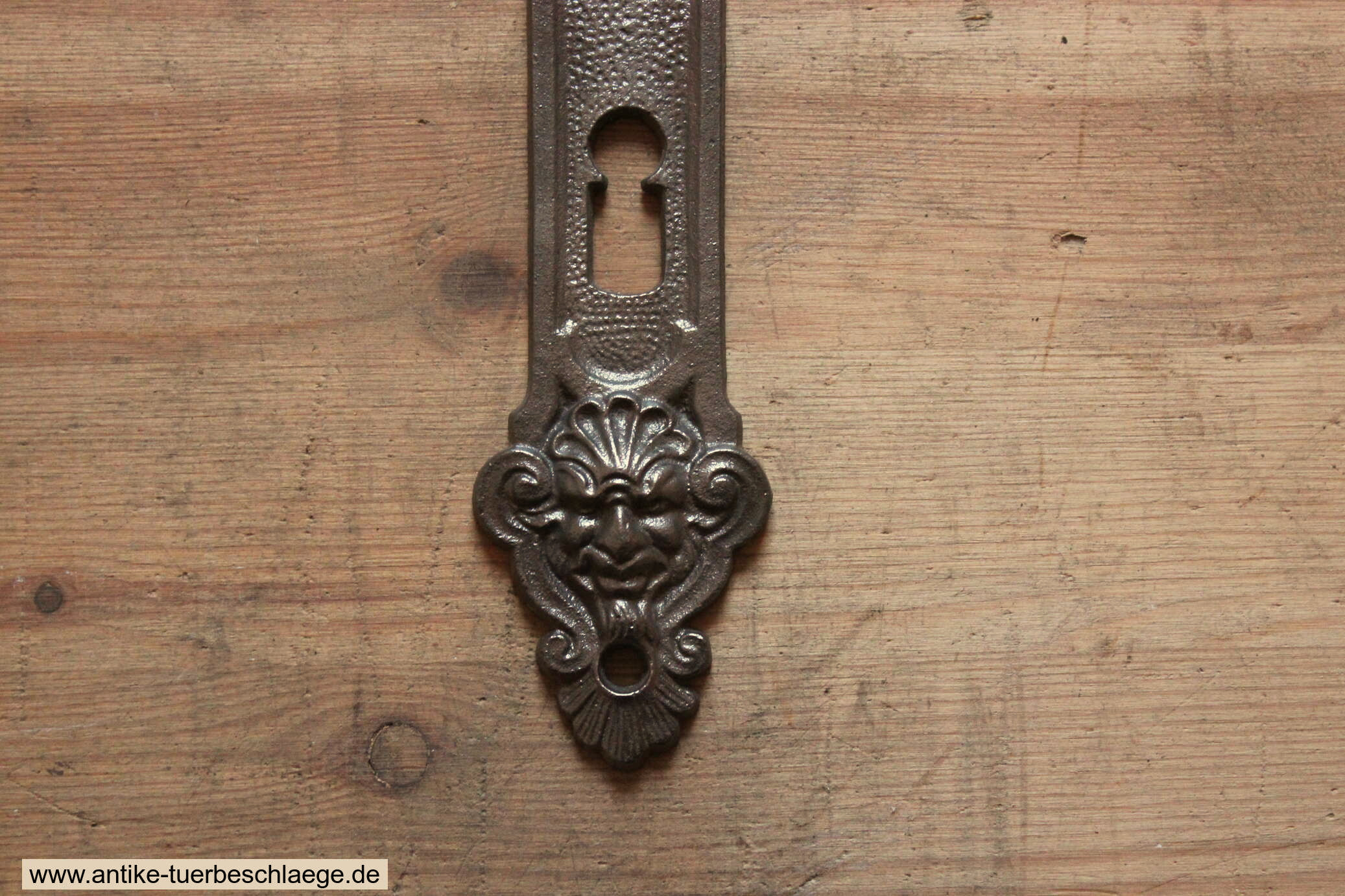 Antike Türklinke  Gründerzeit mit Putte / Teufel 4 – Ansicht 3