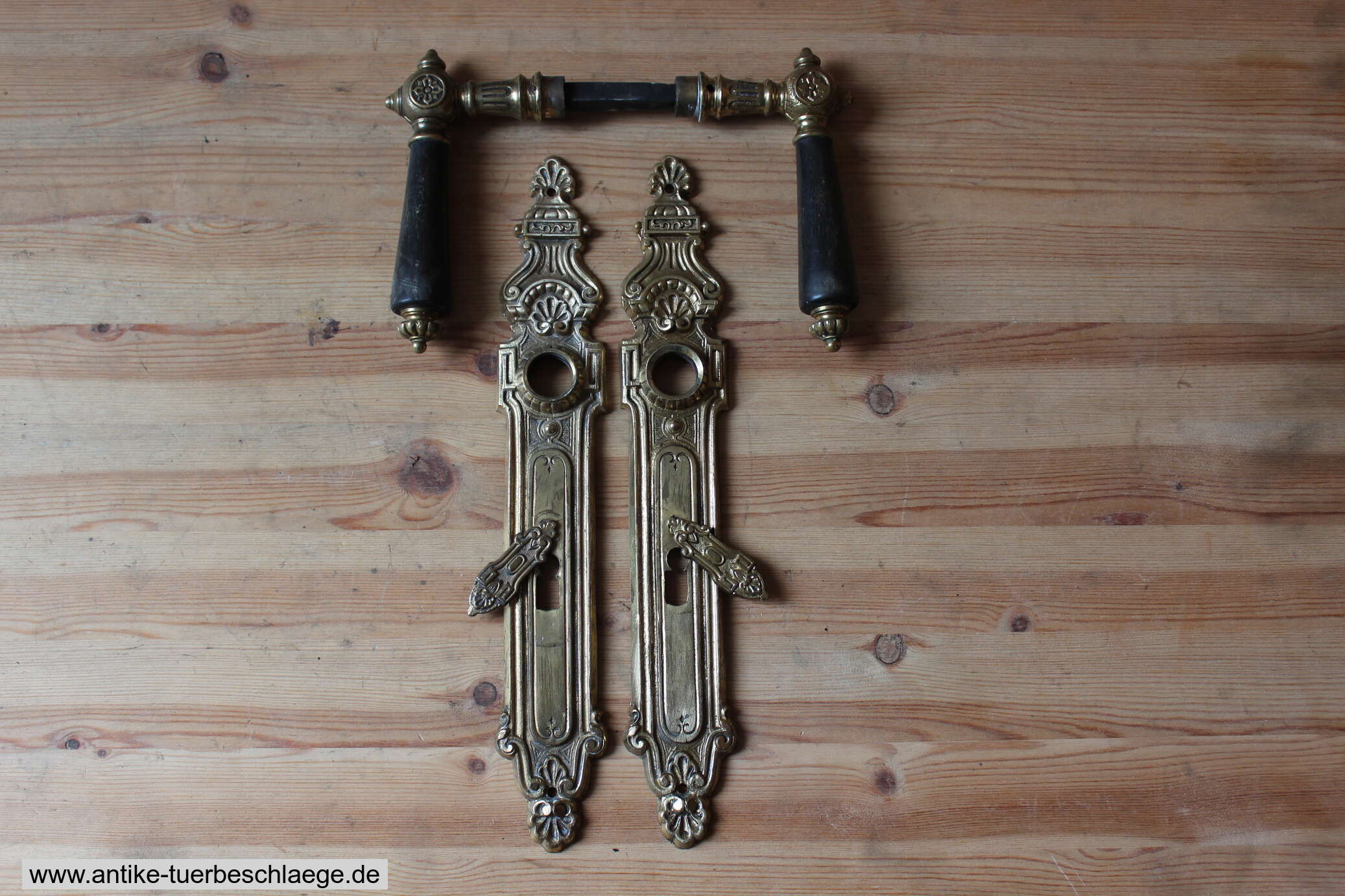 Historische Türklinke Gründerzeit Messing – Ansicht 1