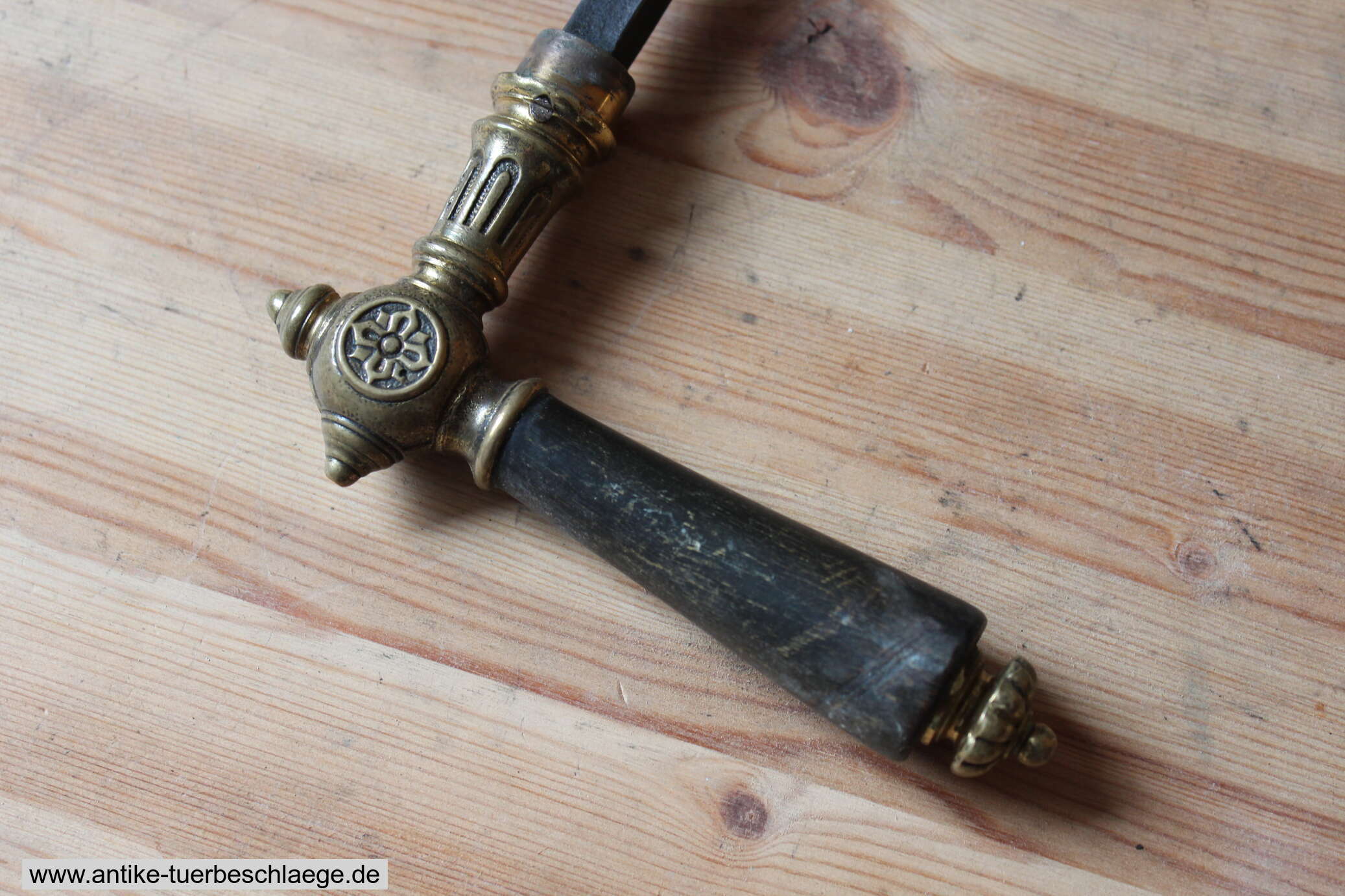 Historische Türklinke Gründerzeit Messing – Ansicht 5