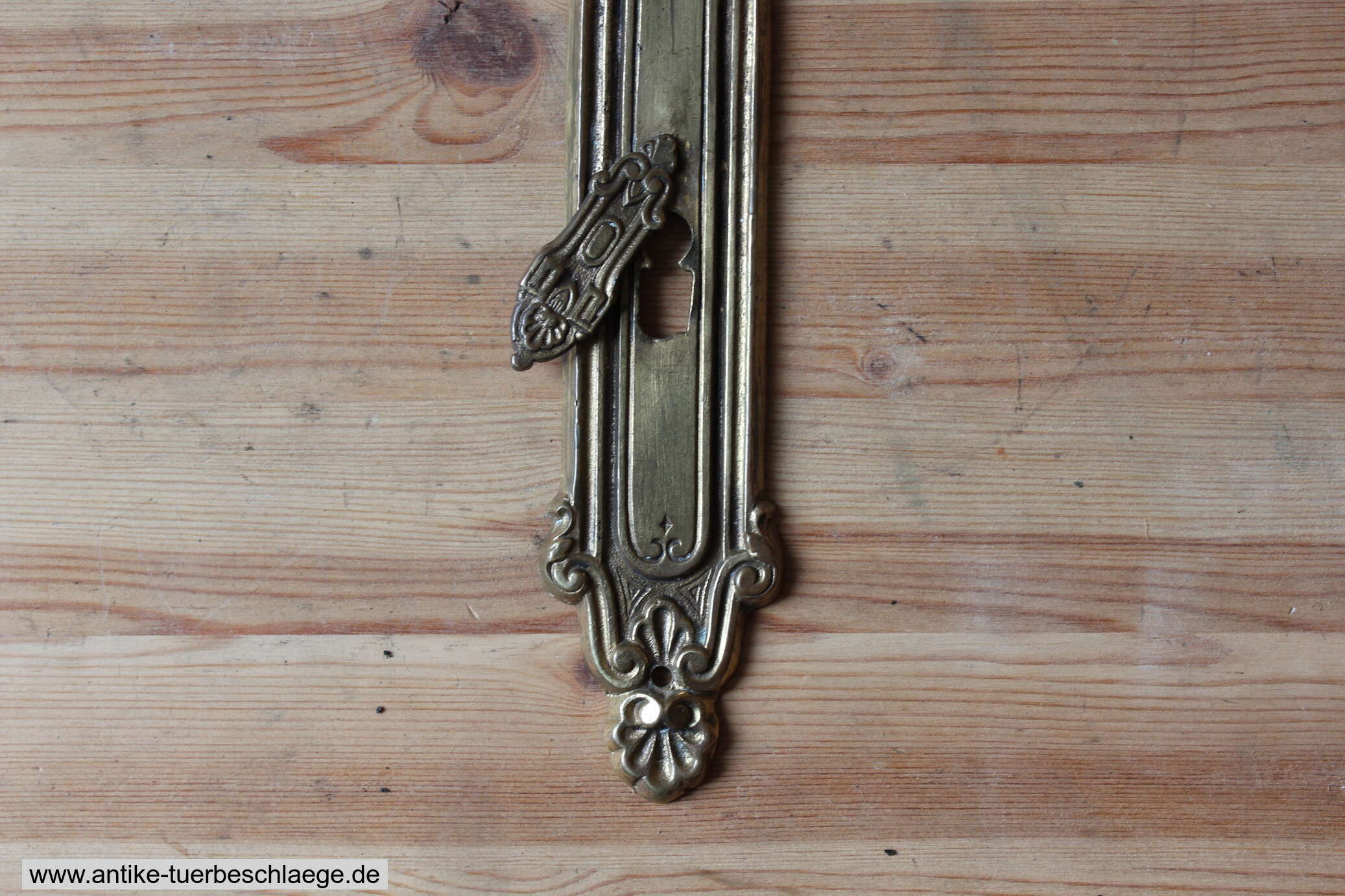 Historische Türklinke Gründerzeit Messing – Ansicht 3