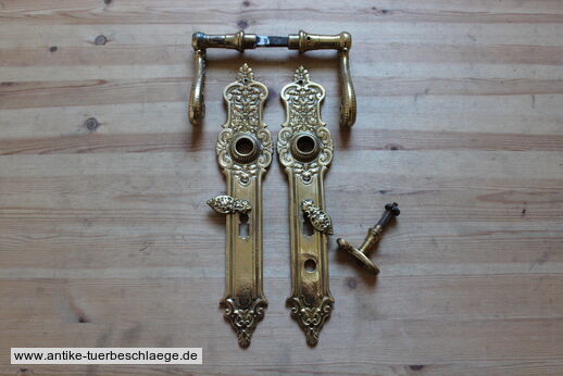 Seltene Gründerzeitgarnitur mit 72mm Lochabstand  ca. 1890 #1