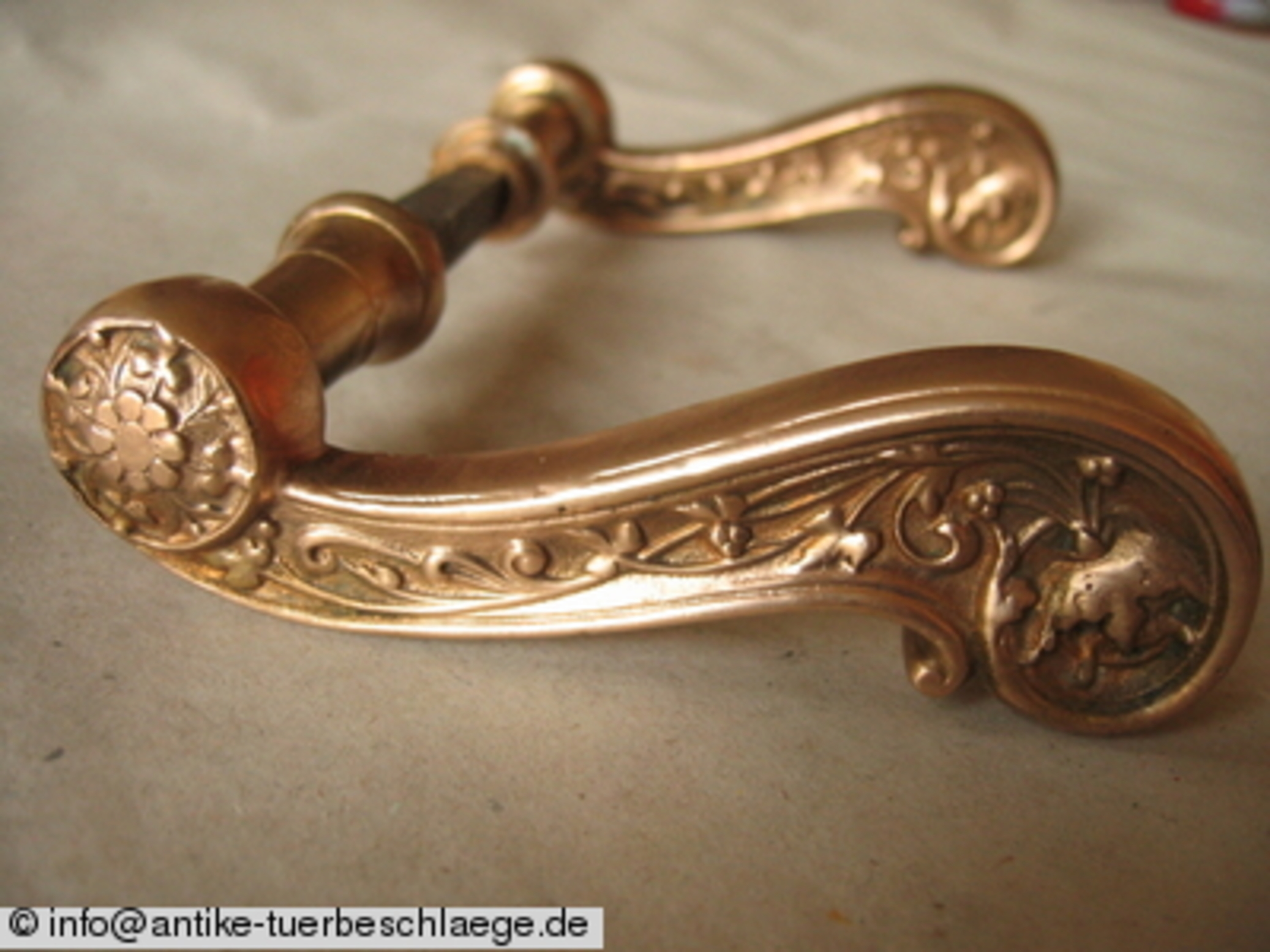 Antike Türdrückergarnitur Gründerzeit (1880) – Ansicht 5