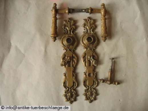 Antike Türdrückergarnitur Barock