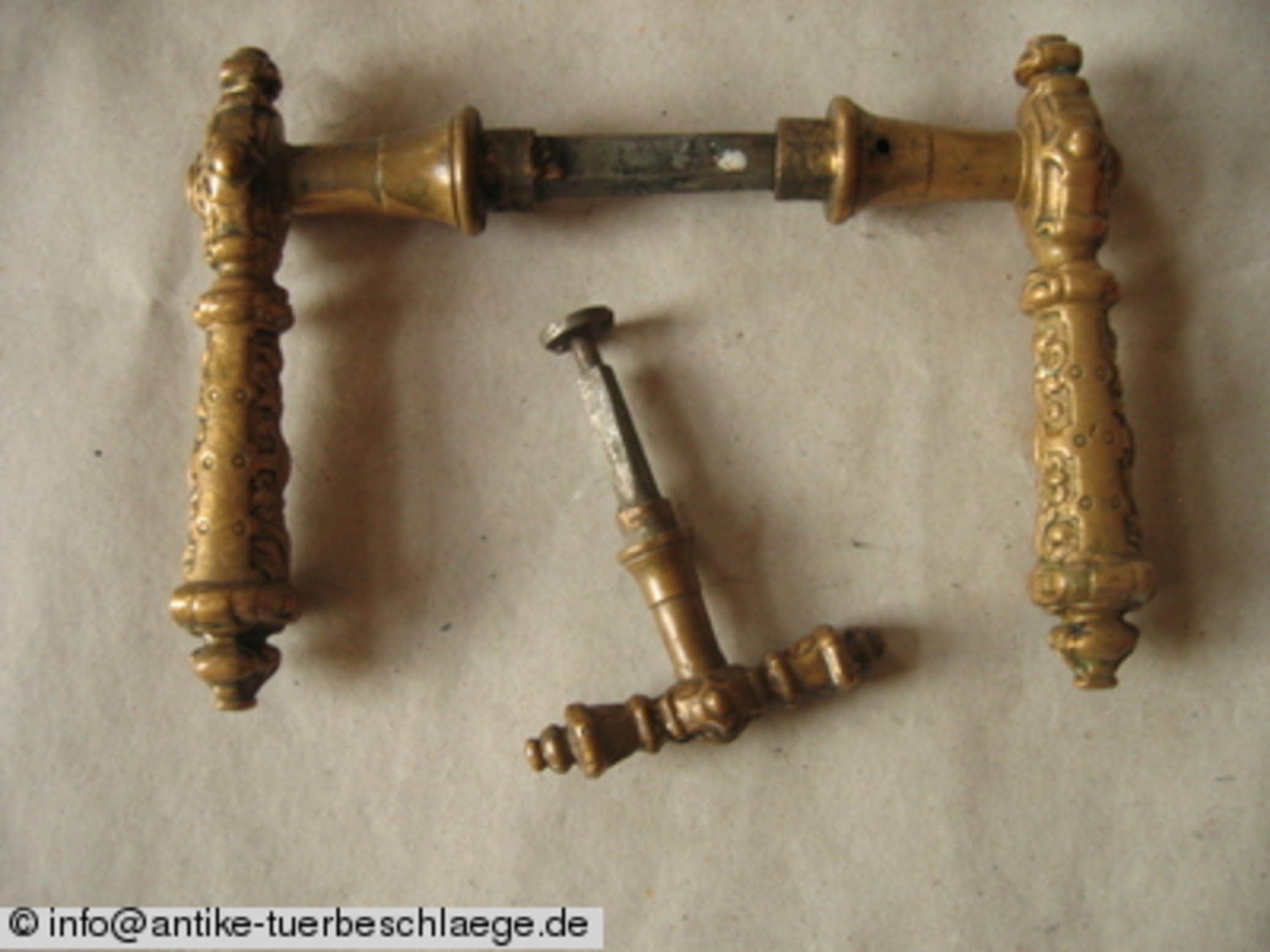 Antike Türdrückergarnitur Barock – Ansicht 4