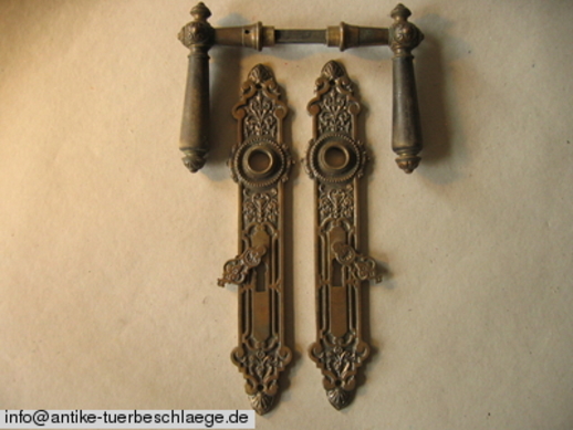 Historische Drückergarnitur (Gründerzeit / Jugendstil)