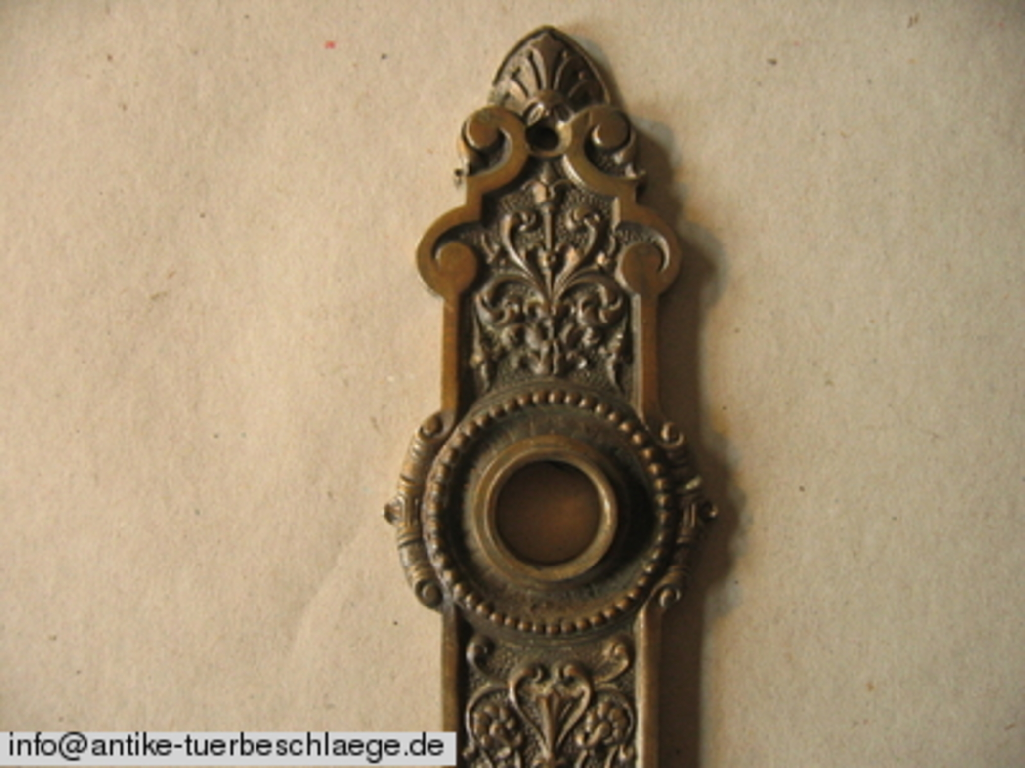 Historische Drückergarnitur (Gründerzeit / Jugendstil) – Ansicht 2