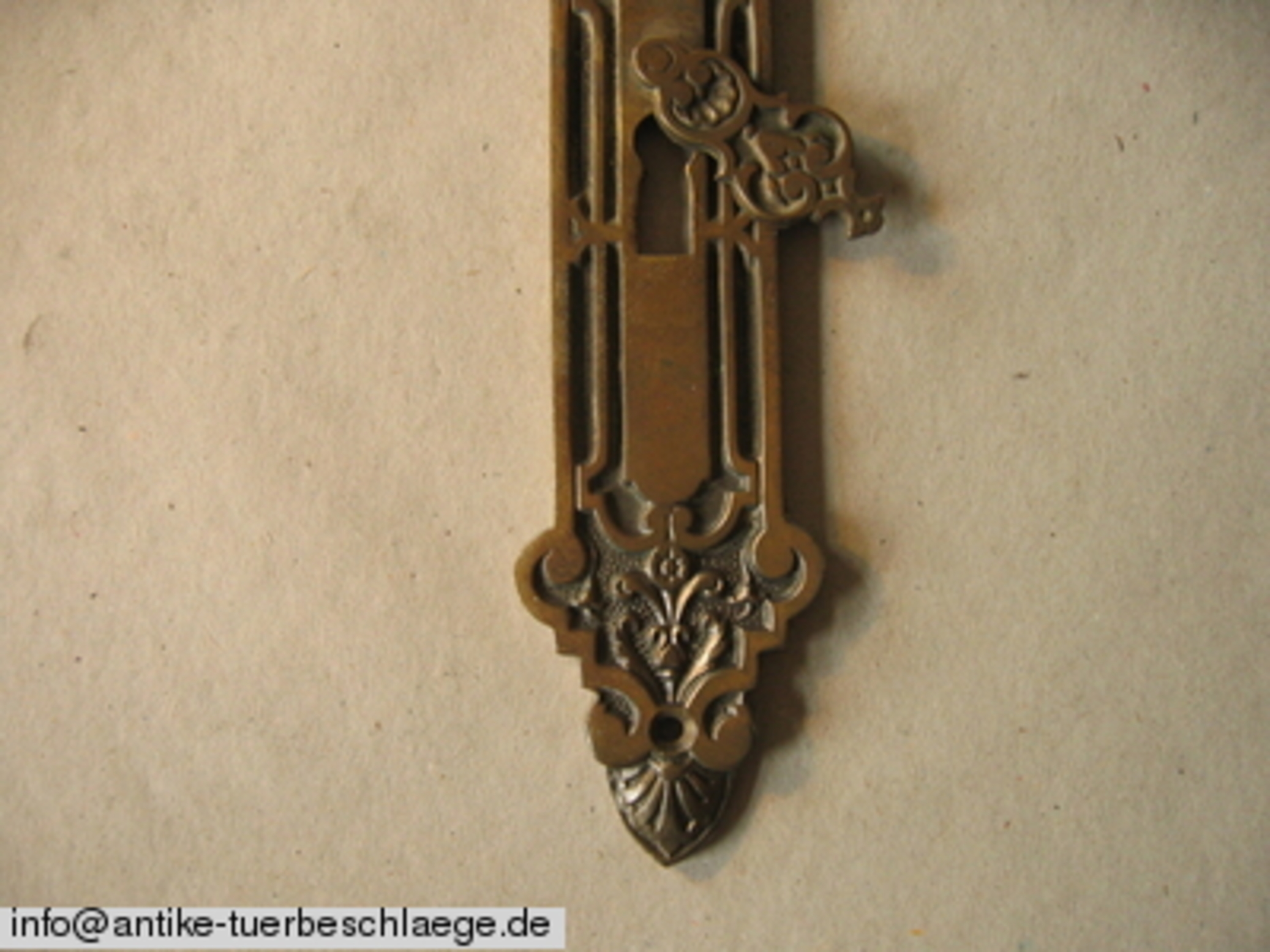 Historische Drückergarnitur (Gründerzeit / Jugendstil) – Ansicht 3