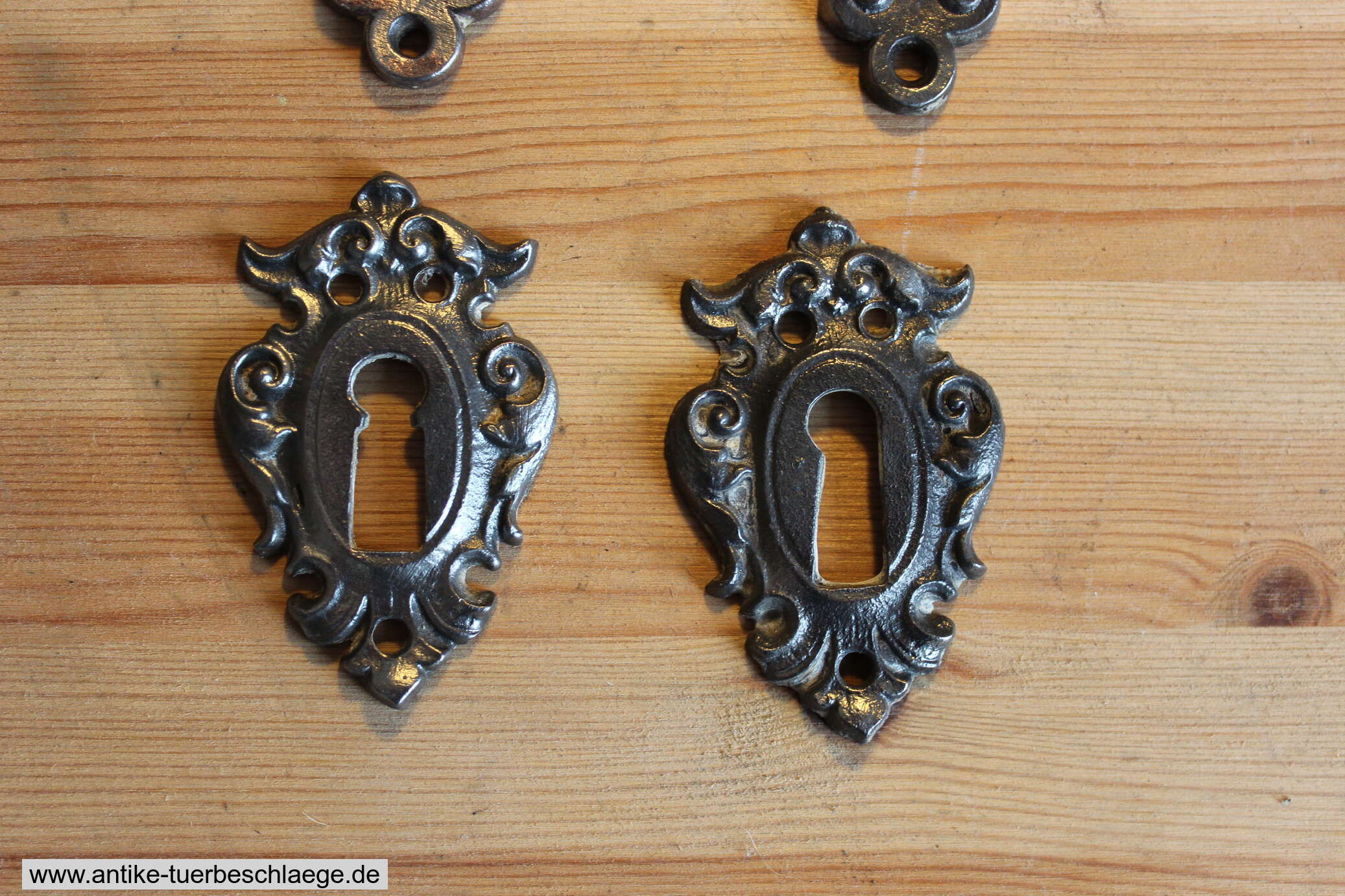 Antike Drückergarnitur Gründerzeit ca. 1890 – Ansicht 3