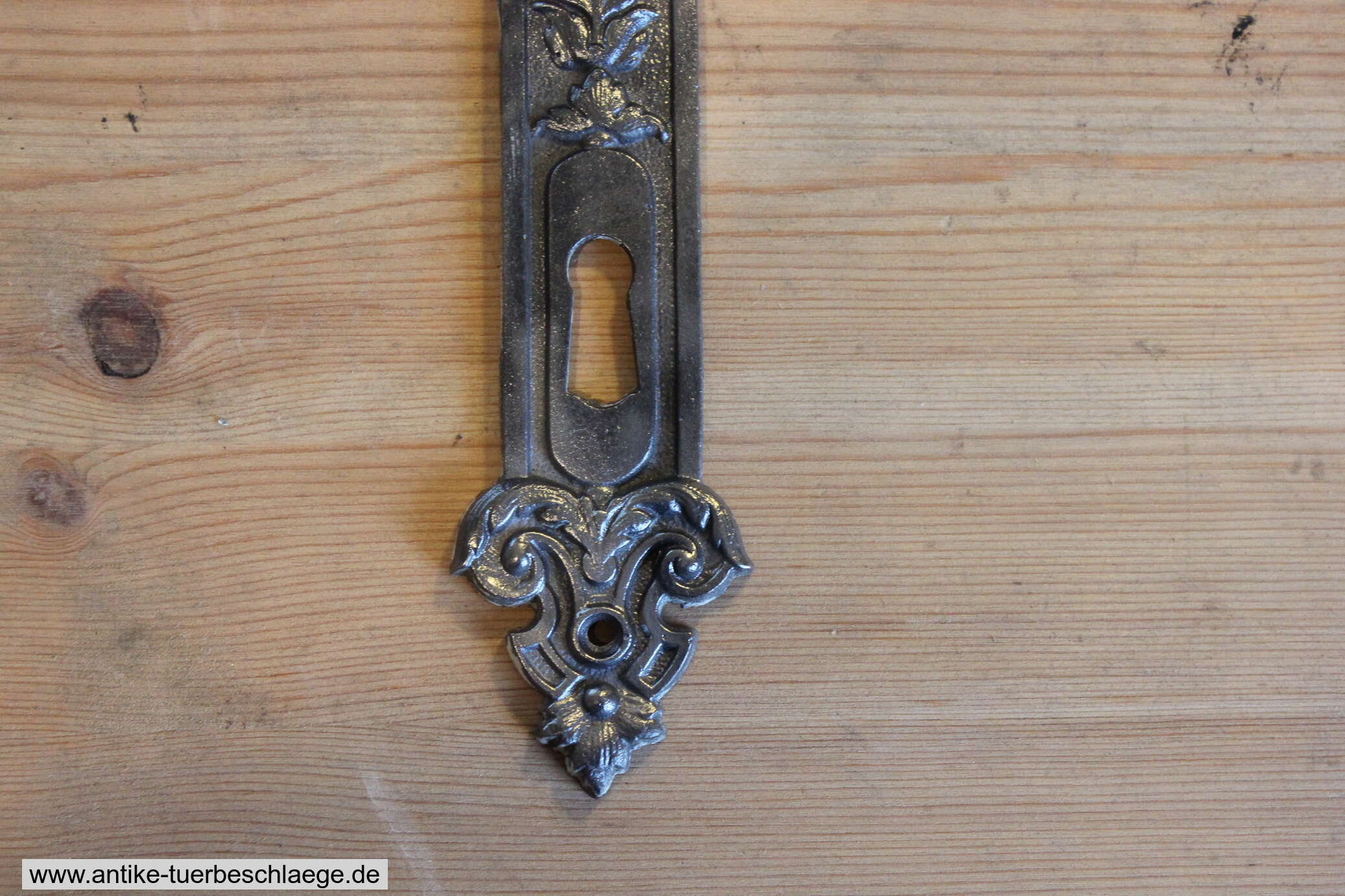 Antike Türdrückergarnitur Engelskopf 72mm Lochabstand! ~1980 #4 – Ansicht 3