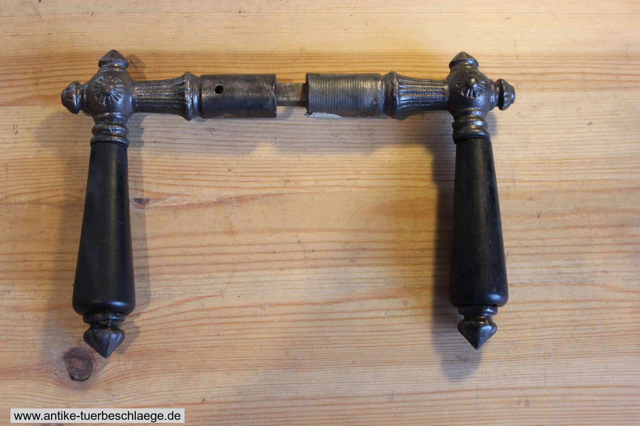 Antike Türdrückergarnitur Engelskopf 72mm Lochabstand! ~1980 #4 – Ansicht 4