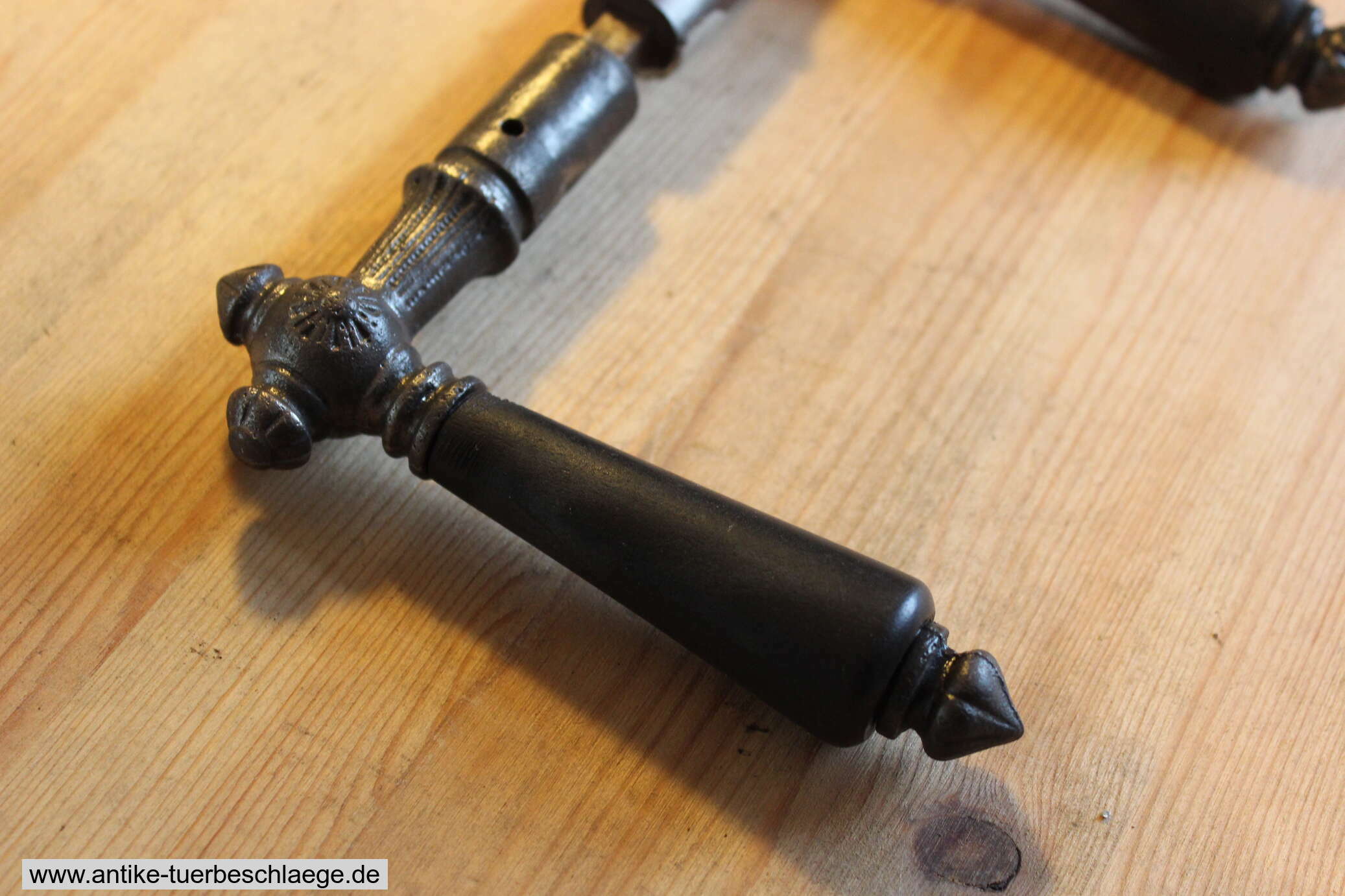 Antike Türdrückergarnitur Engelskopf 72mm Lochabstand! ~1980 #4 – Ansicht 5