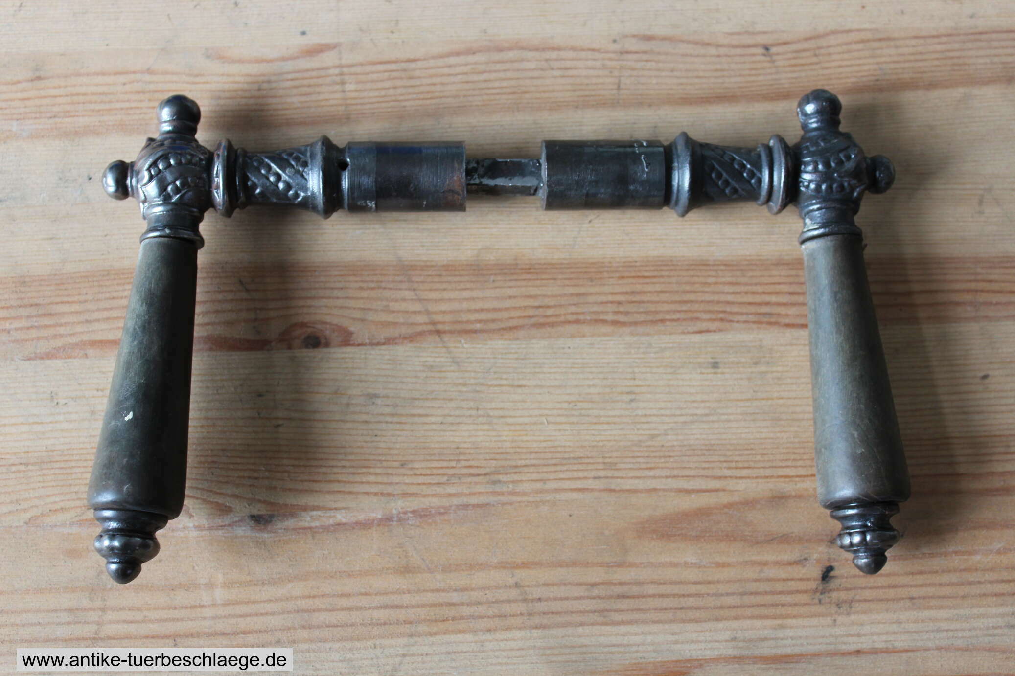 Antike Türdrückergarnitur Himmel&Hölle (Engels- und Teufekskopf) #1 – Ansicht 4