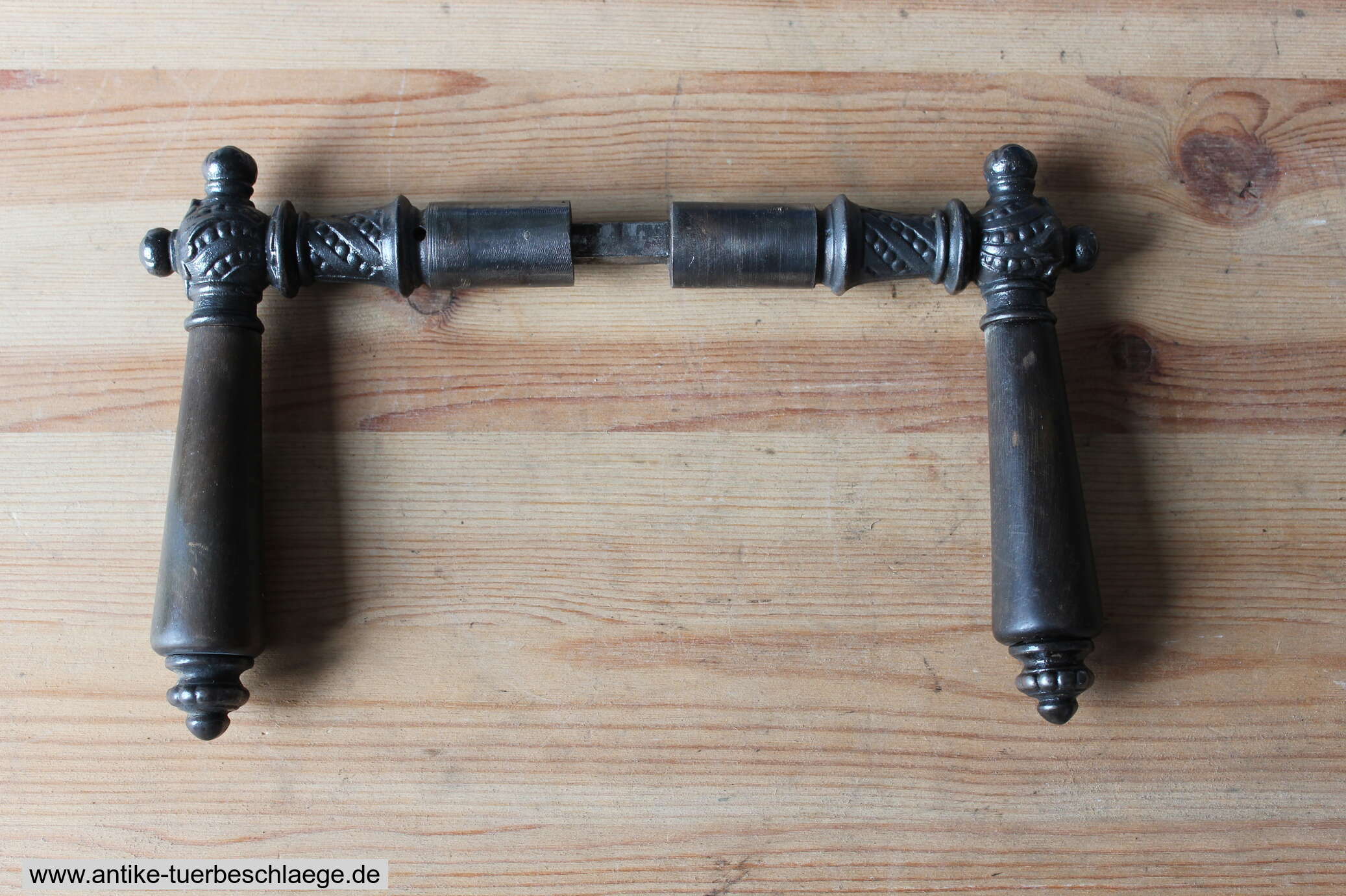 Antike Türdrückergarnitur Himmel&Hölle (Engels- und Teufekskopf) #2 – Ansicht 4