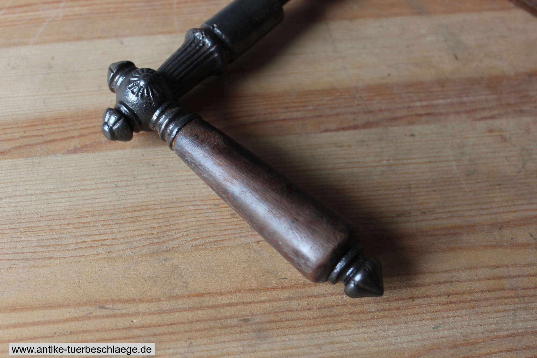 Antike Türdrückergarnitur Himmel&Hölle (Engels- und Teufekskopf) #4 – Ansicht 5