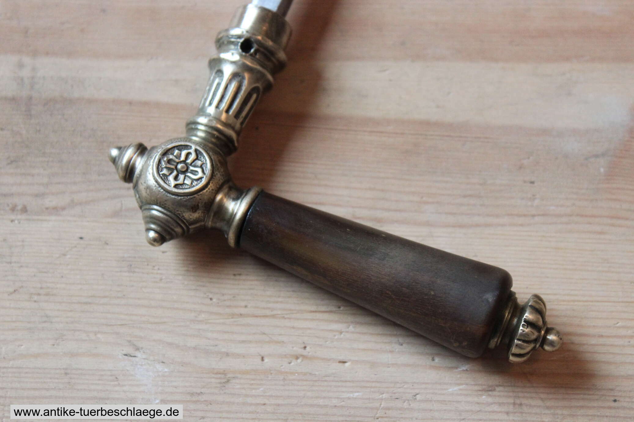 Historische Türdrückergarnitur Gründerzeit Messing 1920 #1 – Ansicht 5
