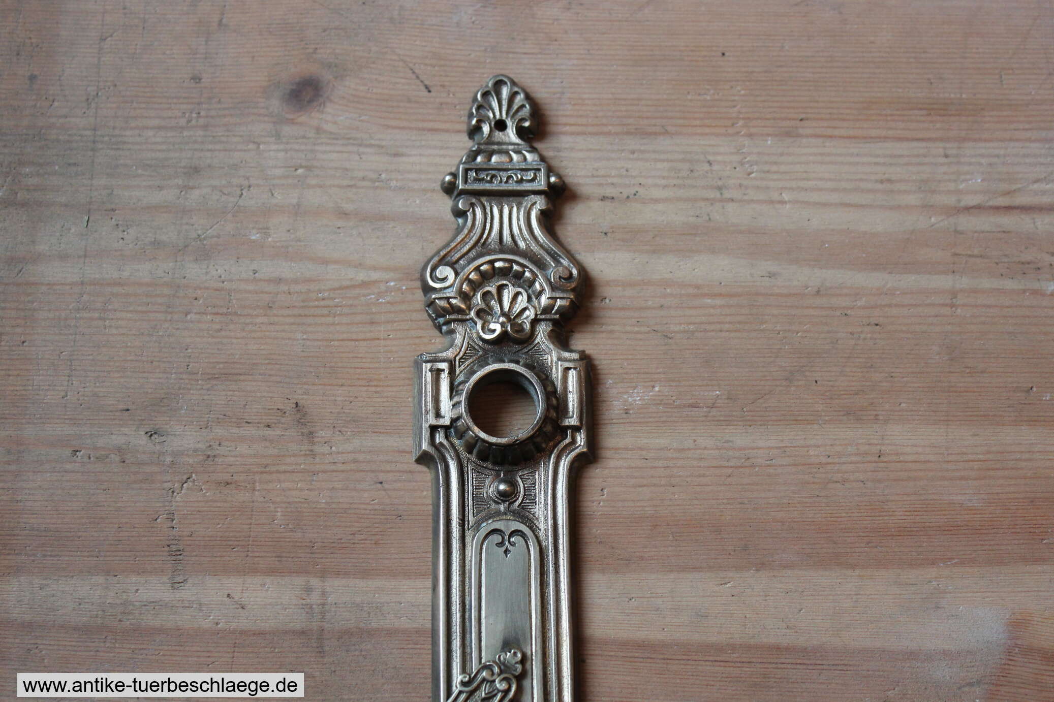 Historische Türdrückergarnitur Gründerzeit Messing 1920 #2 – Ansicht 2