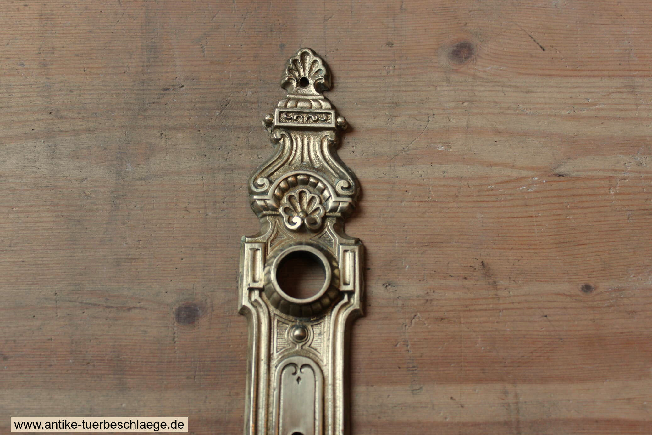 Historische Türdrückergarnitur Gründerzeit Messing 1920 #3 – Ansicht 2