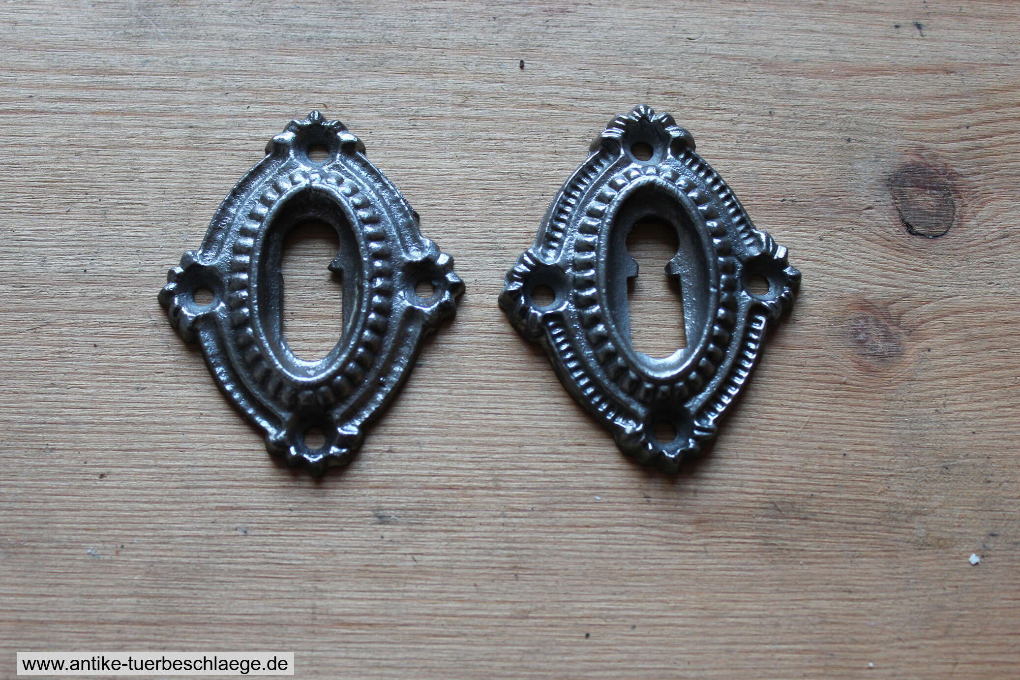 Türdrücker Gründerzeit Gusseisen Rosetten – Ansicht 3