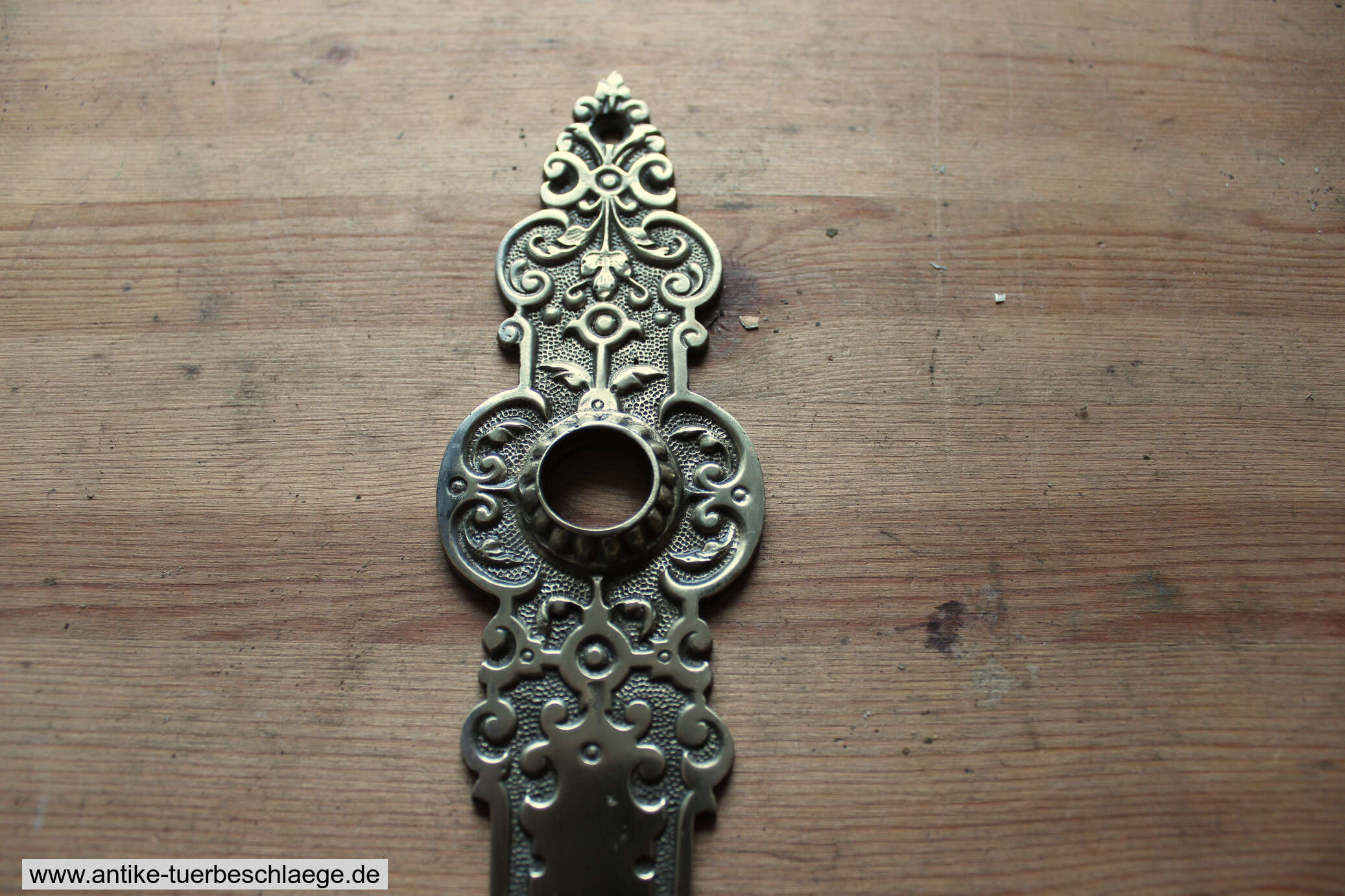 Türdrücker Messing Gründerzeit um 1880 – Ansicht 2