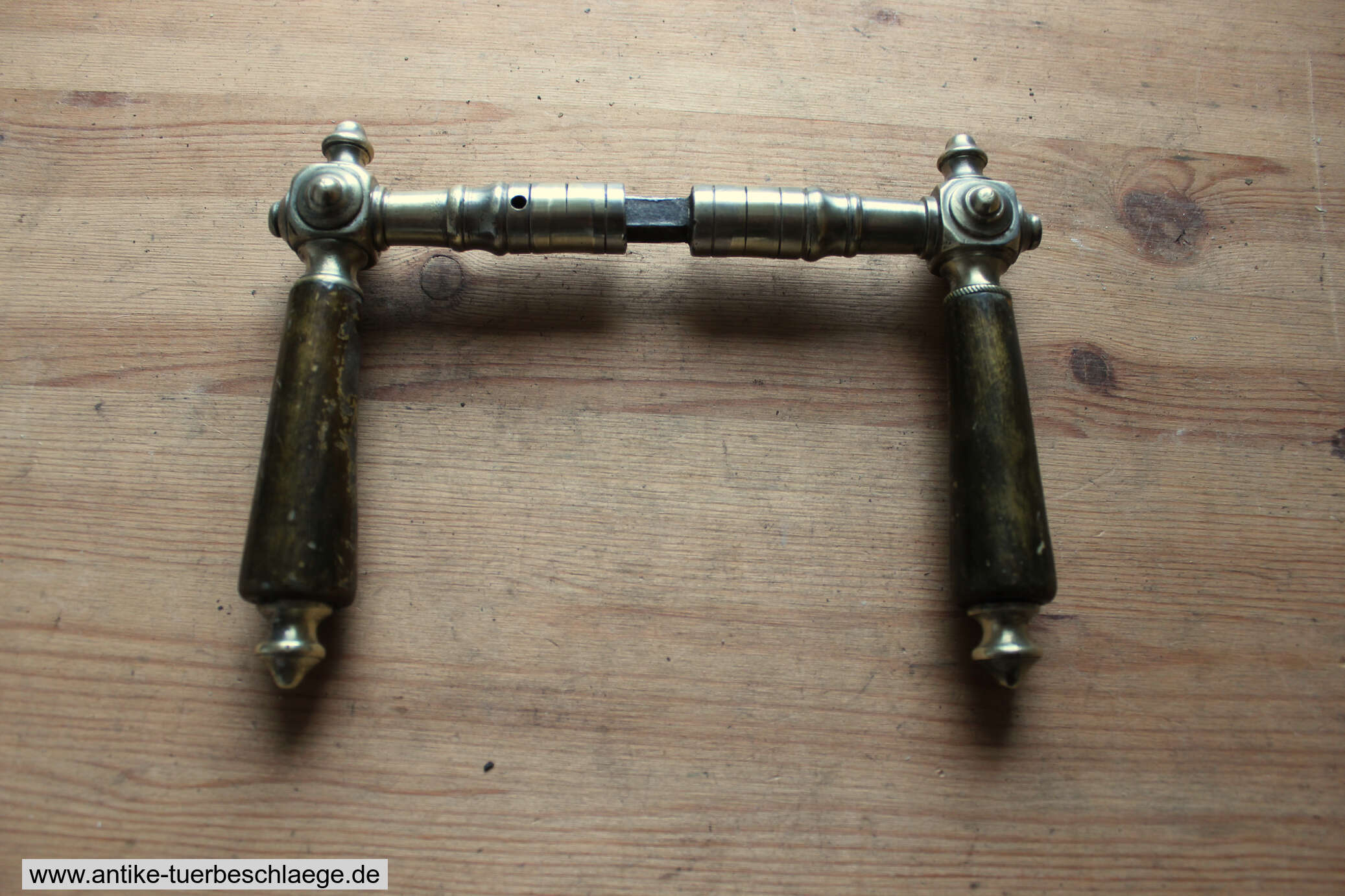 Türdrücker Messing Gründerzeit um 1880 – Ansicht 3