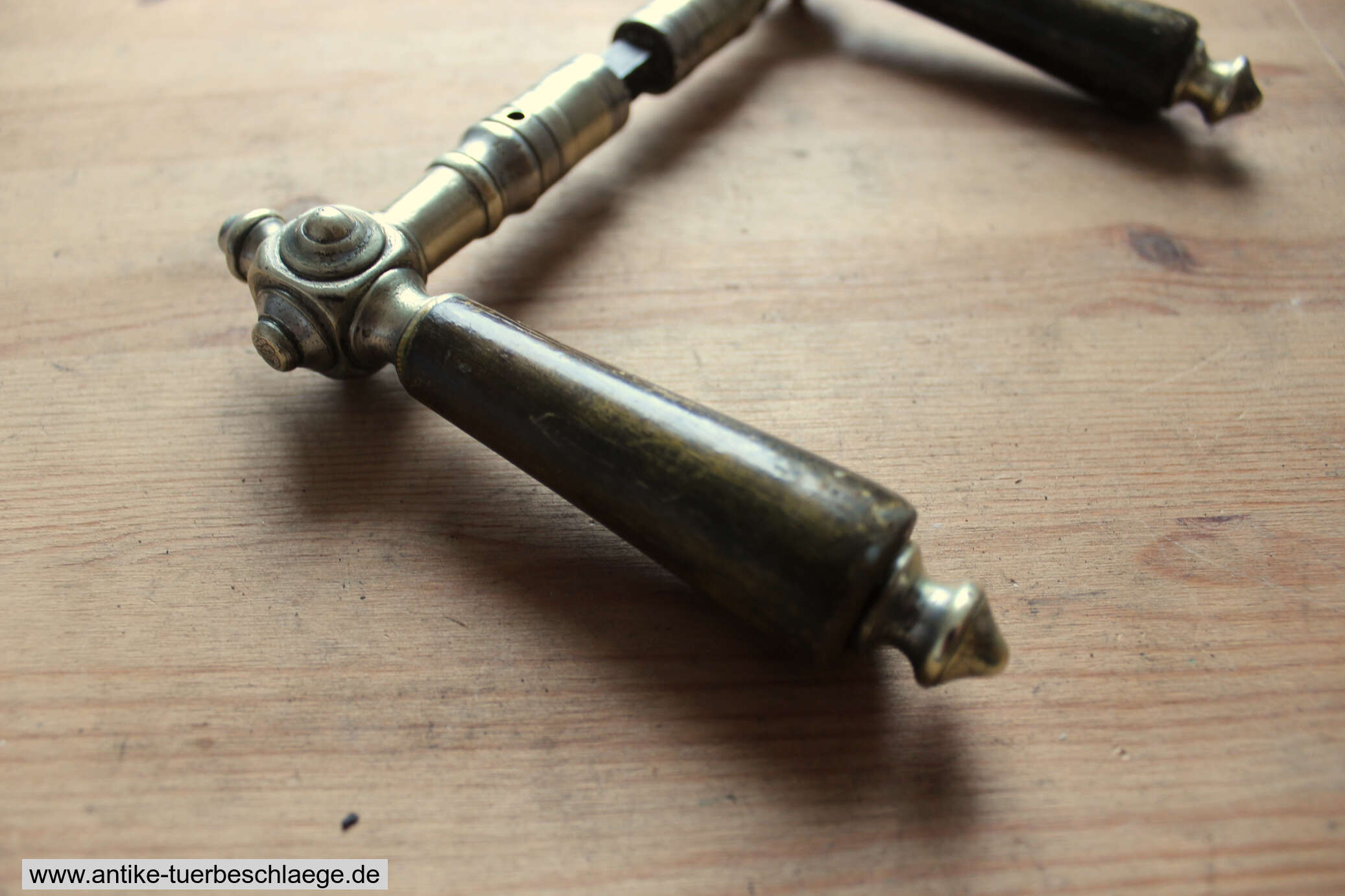 Türdrücker Messing Gründerzeit um 1880 – Ansicht 5