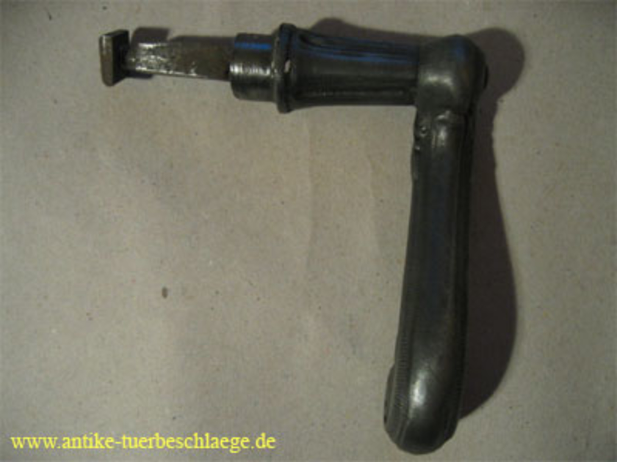 Antiker Haustür Türbeschlag / Drückergarnitur aus der Gründerzeit – Ansicht 4