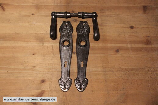 Traumhafte Jugendstiltürdrückergarnitur ca. 1915