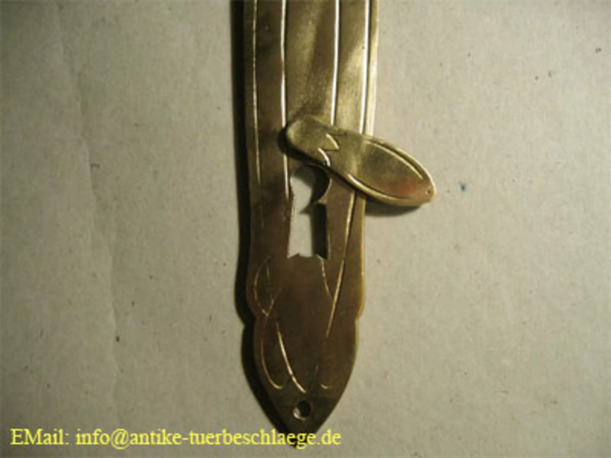 Jugendstil Türbeschlag original antik – Ansicht 3