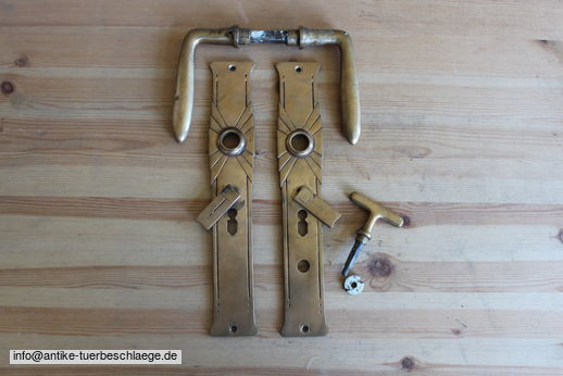 Antiker Türgriff  geometrischer Jugendstil  (~1915)