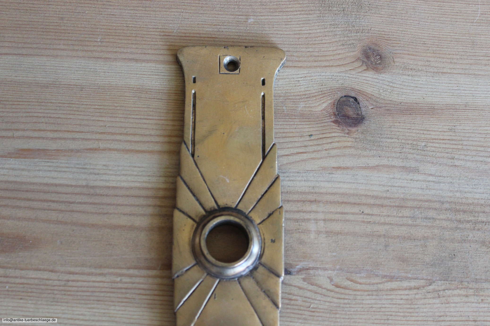 Antiker Türgriff  geometrischer Jugendstil  (~1915) – Ansicht 2