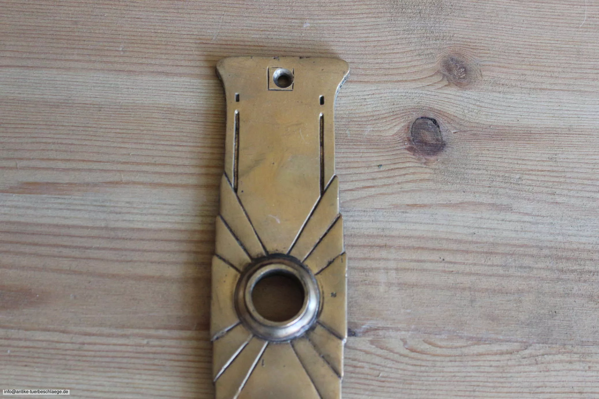 Antiker Türgriff  geometrischer Jugendstil  (~1915) – Ansicht 2