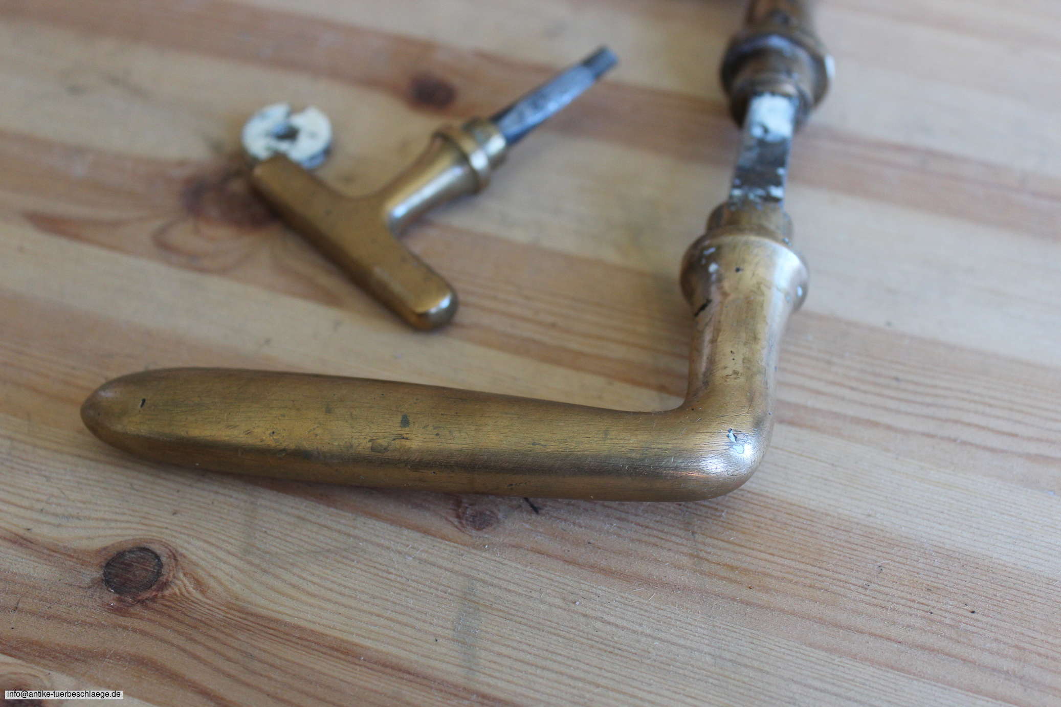 Antiker Türgriff  geometrischer Jugendstil  (~1915) – Ansicht 5