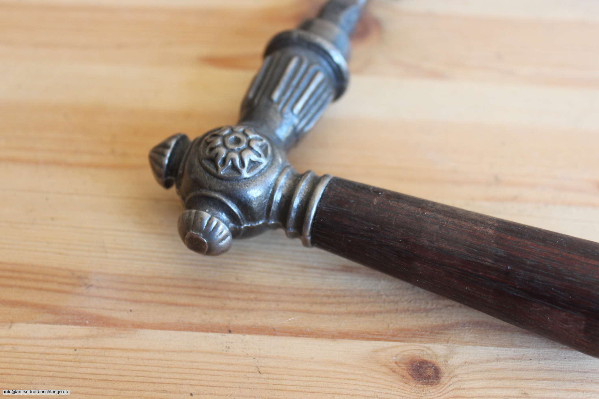 Historische Türdrückergarnitur strenger Jugendstil  (~1915) – Ansicht 5