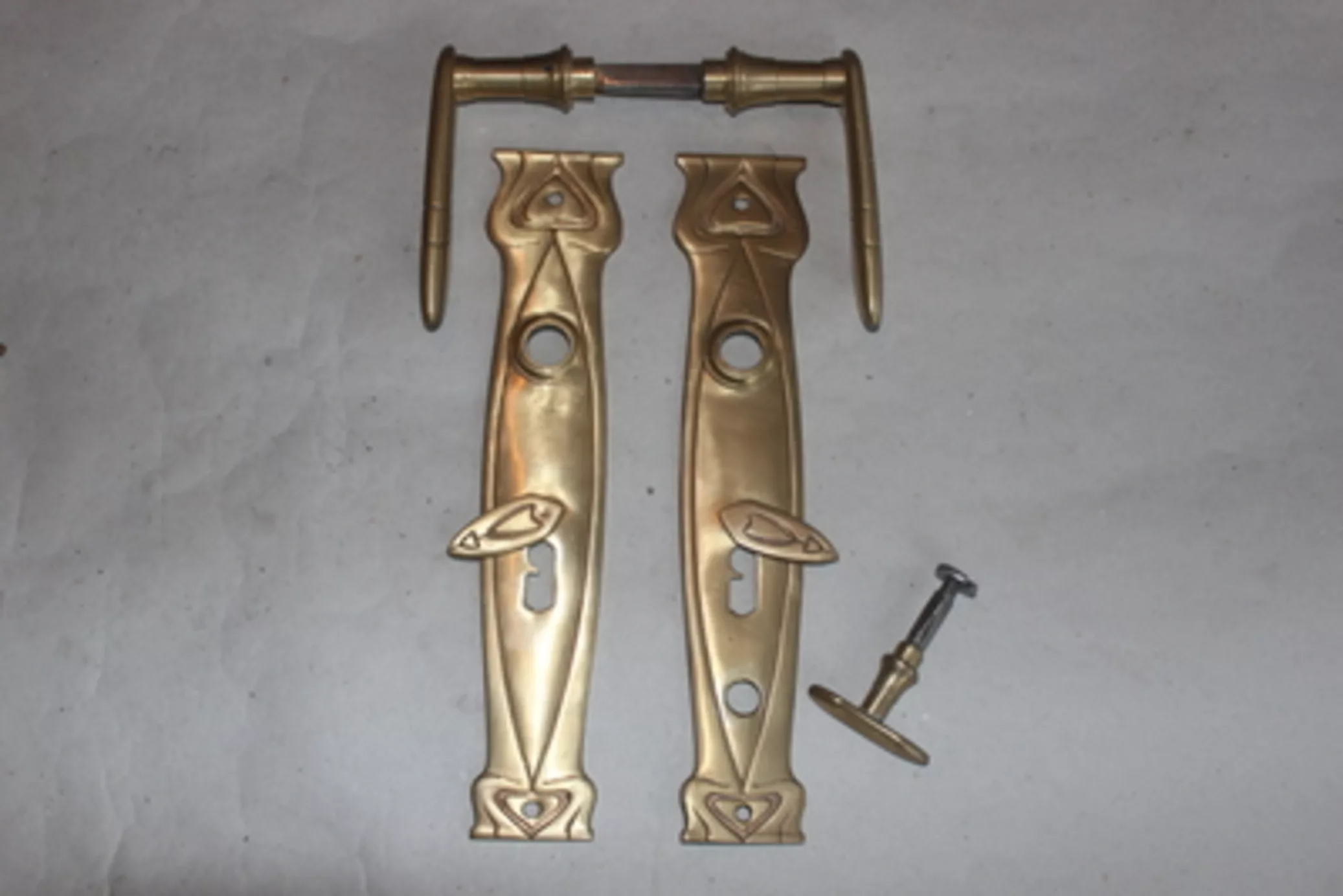 Jugendstil Türbeschlag original antik – Ansicht 1