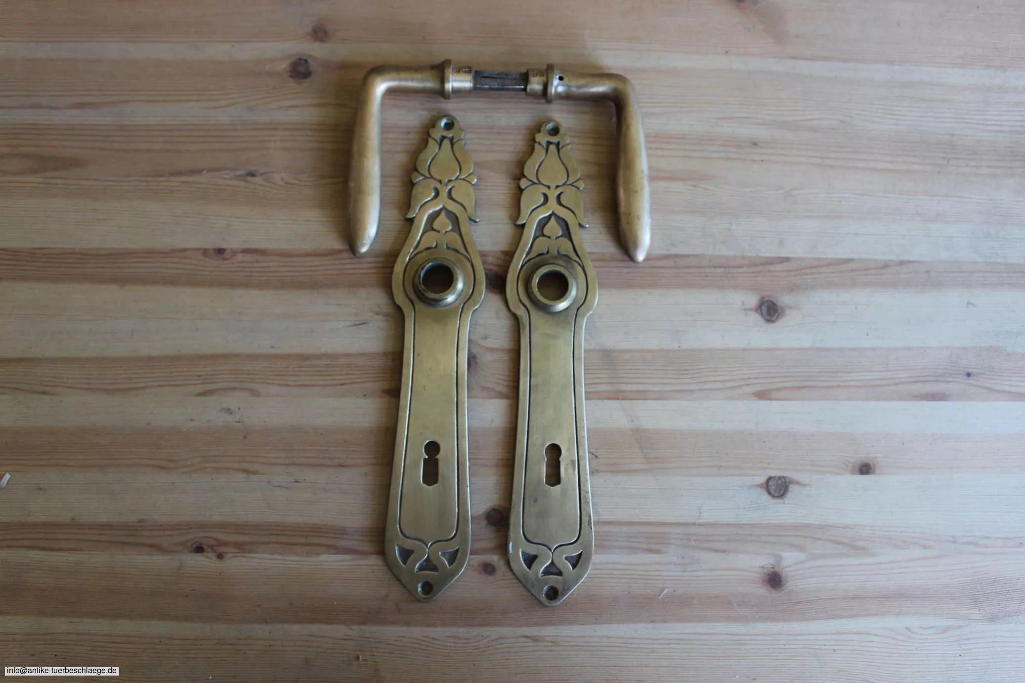 Antiker Türgriff  Jugendstil  (~1920) – Ansicht 1