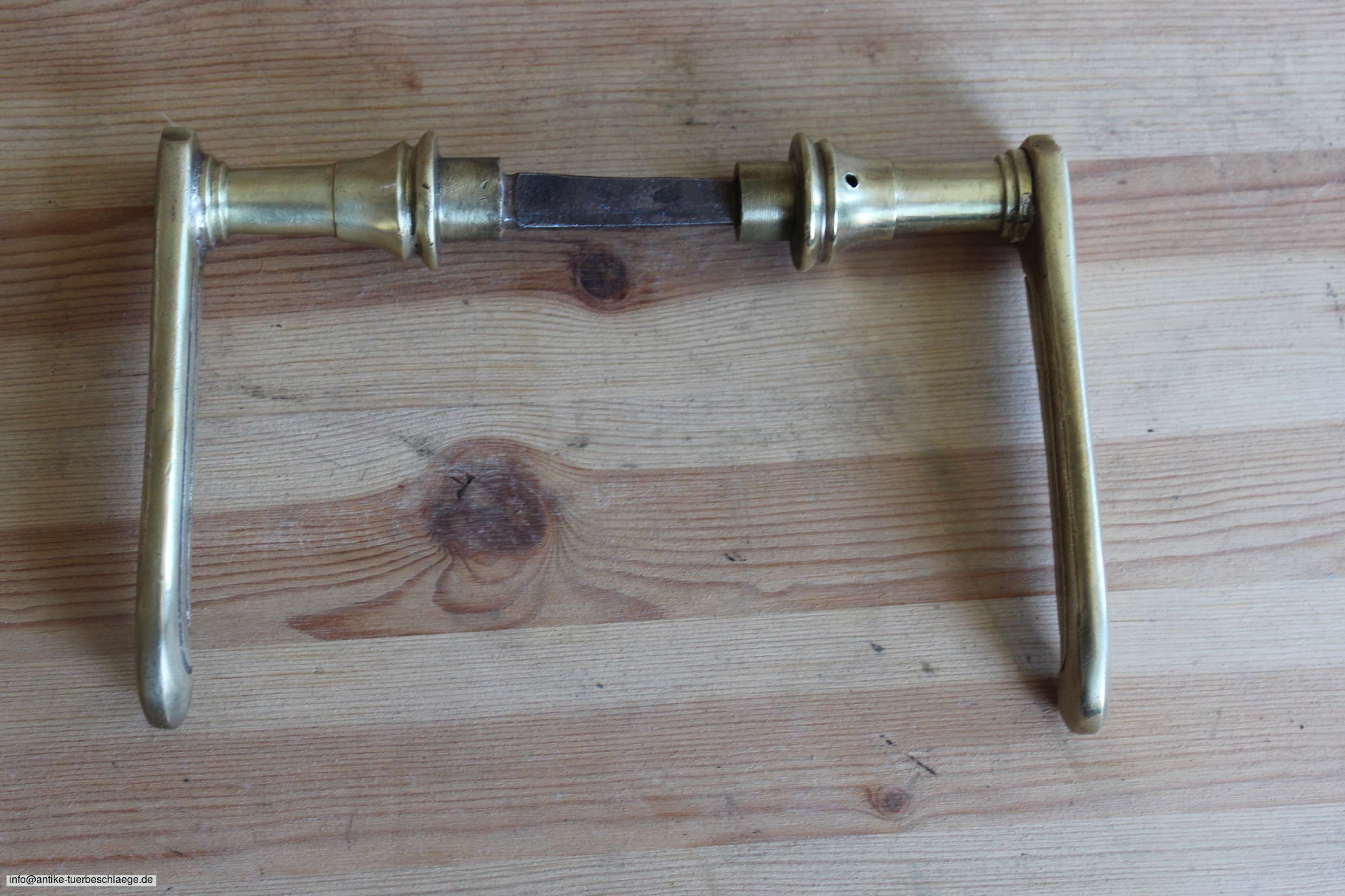 Antike Türbeschläge, antike Türklinke geometrisch Jugendstil  (~1910) – Ansicht 4