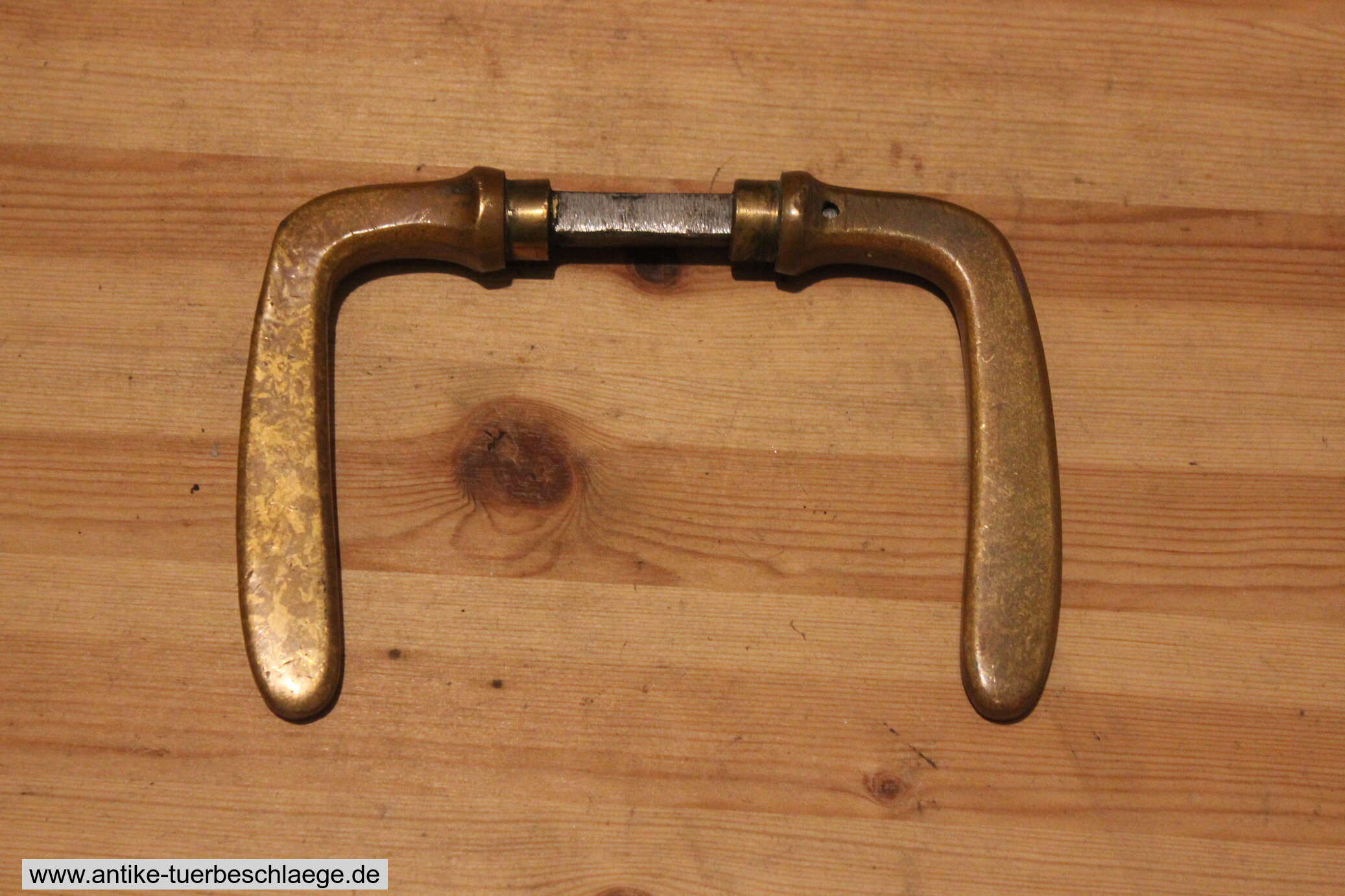 Antike Jugendstil Türklinke (schlicht, oval #2) – Ansicht 4
