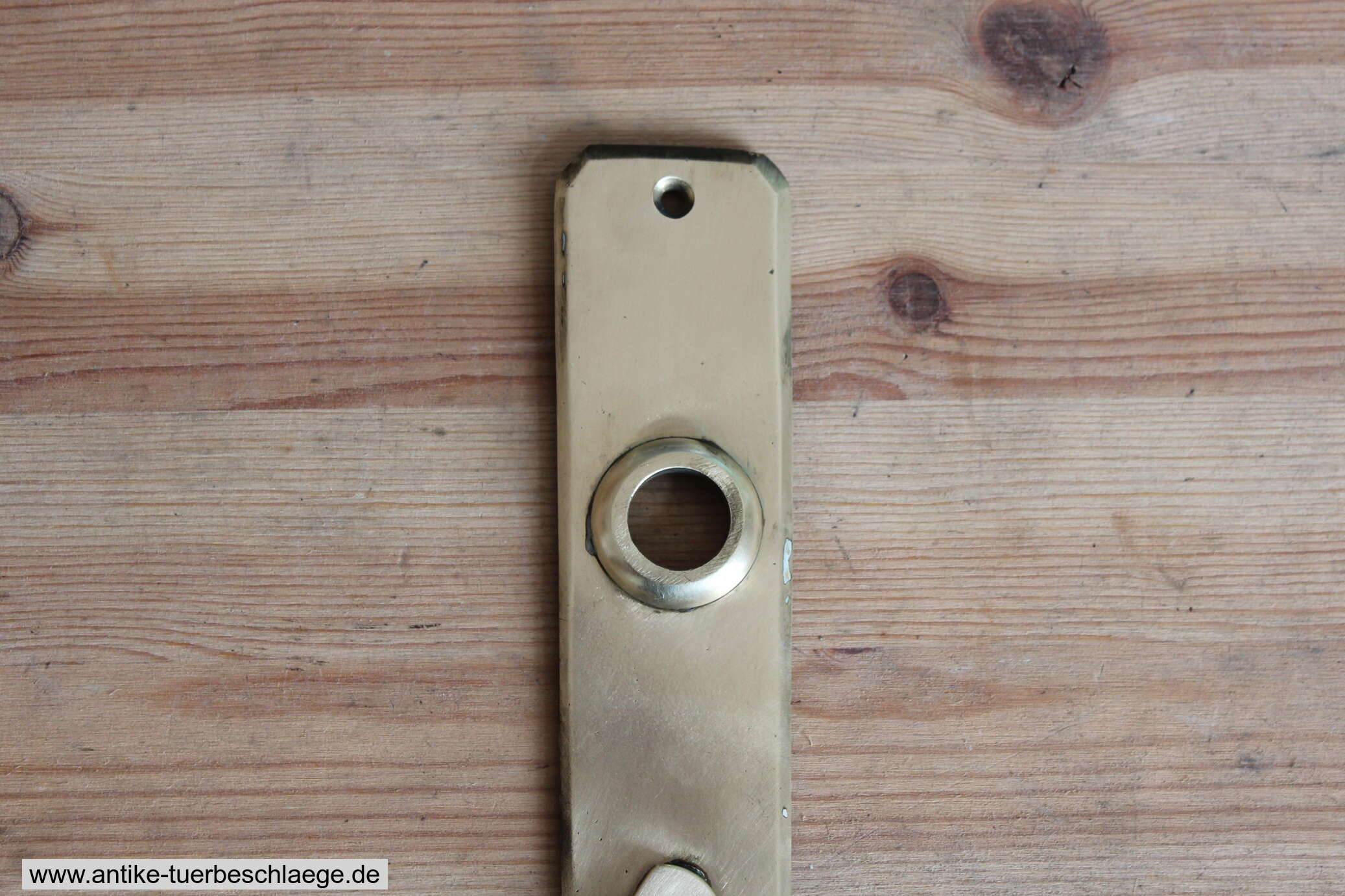 Antike Türklinke Jugendstil - Messing 1 – Ansicht 2