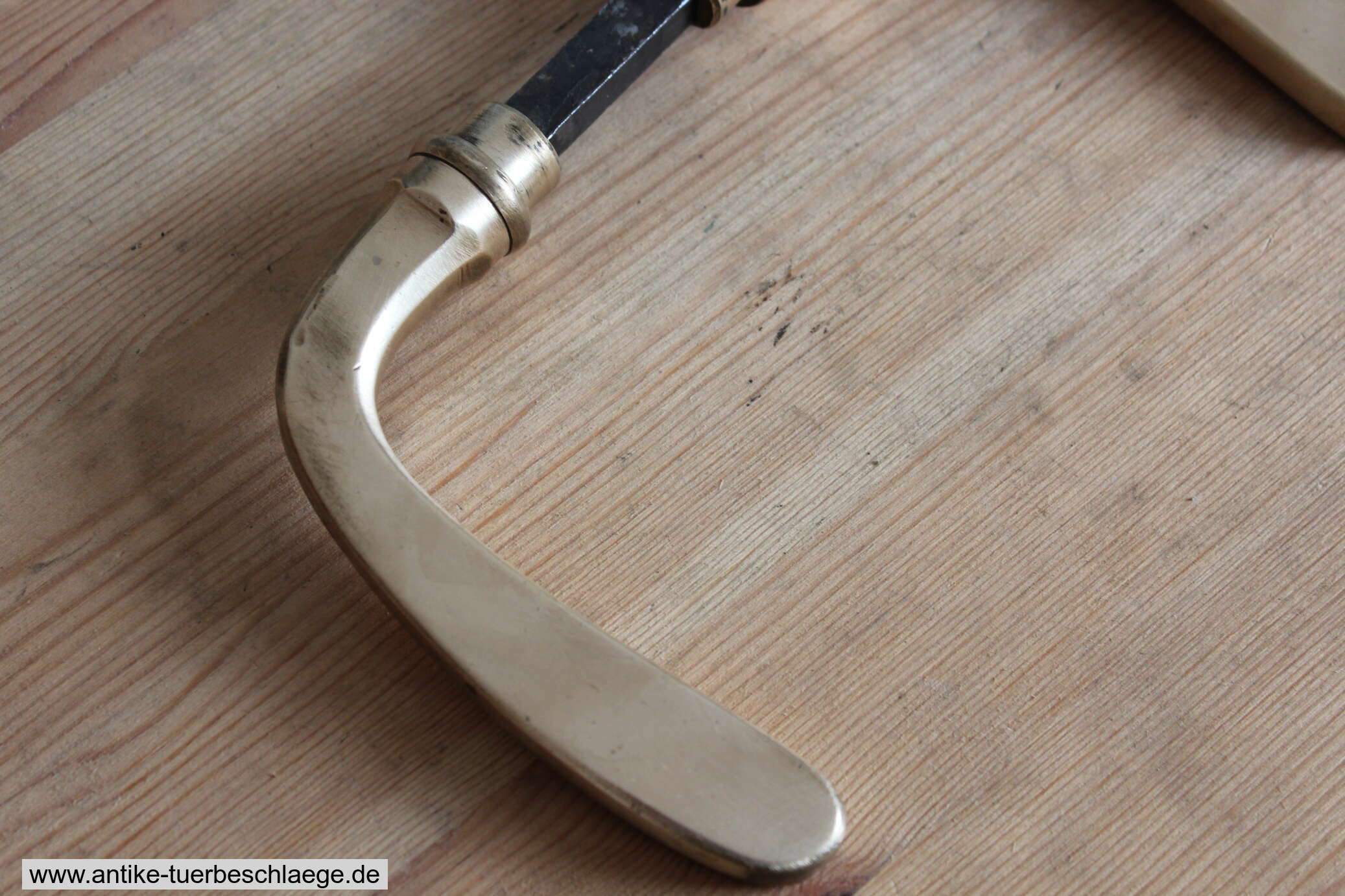 Antike Türklinke Jugendstil - Messing 1 – Ansicht 5