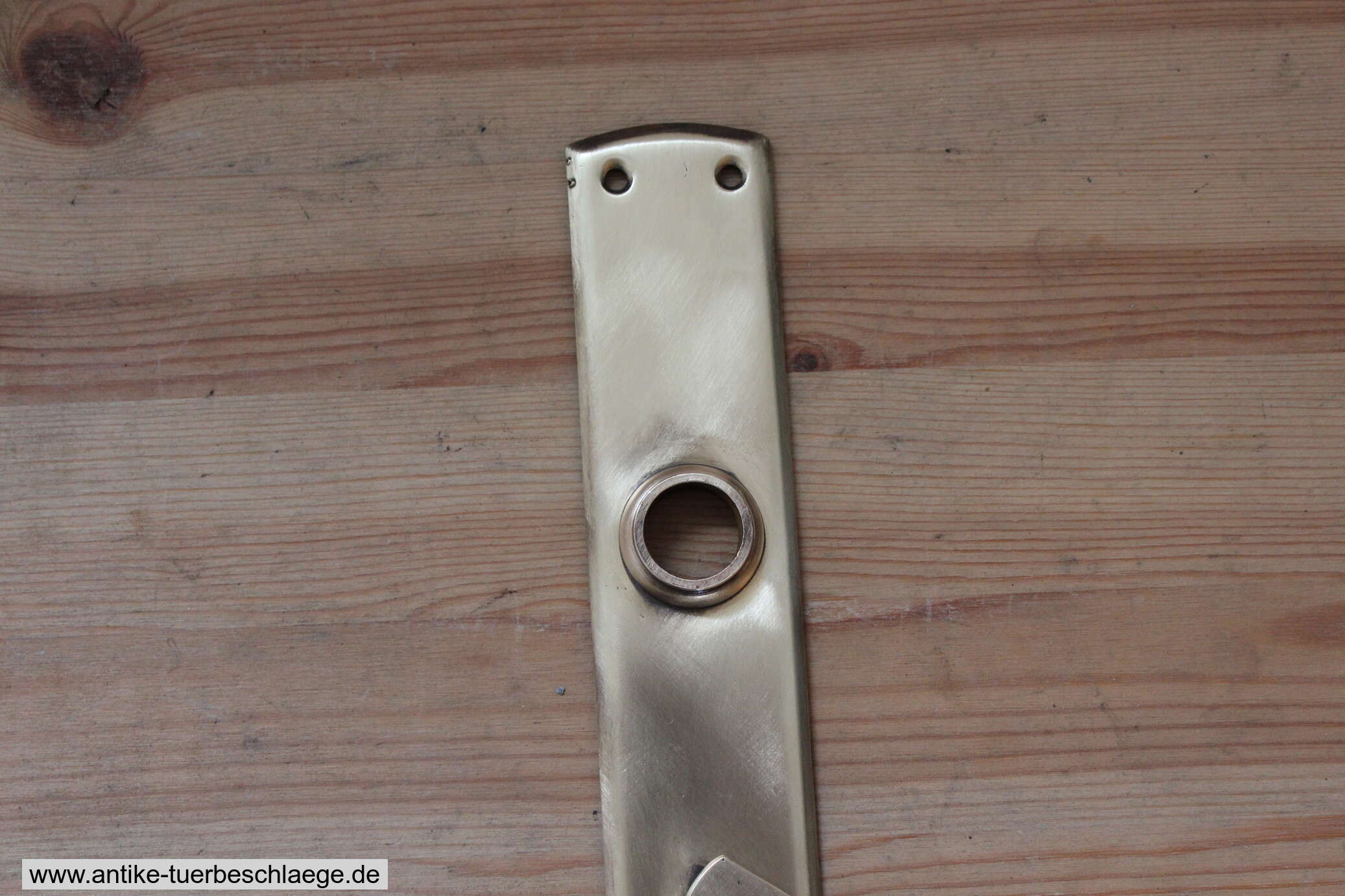 Antike Türklinke Jugendstil - Schlicht Messing 9 – Ansicht 2