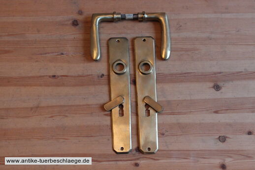 Antike Türklinke Jugendstil - Schlicht Messing 10