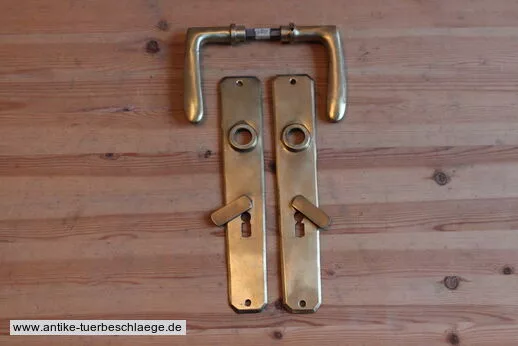 Antike Türklinke Jugendstil - Schlicht Messing 10