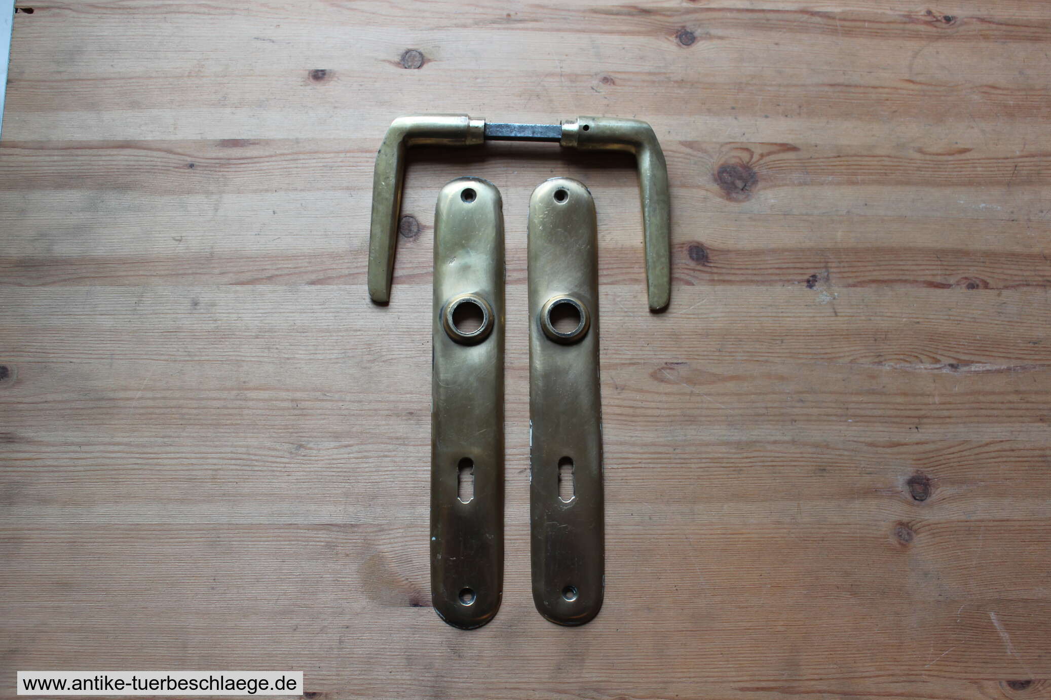 Antike Jugendstil Türdrückergarnitur ca. 1920 – Ansicht 1