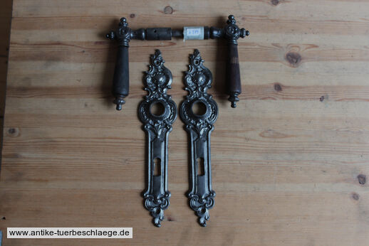Antike Jugendstil Türdrückergarnitur ca. 1920 #1