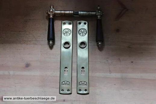 Traumhafte antike Jugendstil Türklinke (~1915) 3