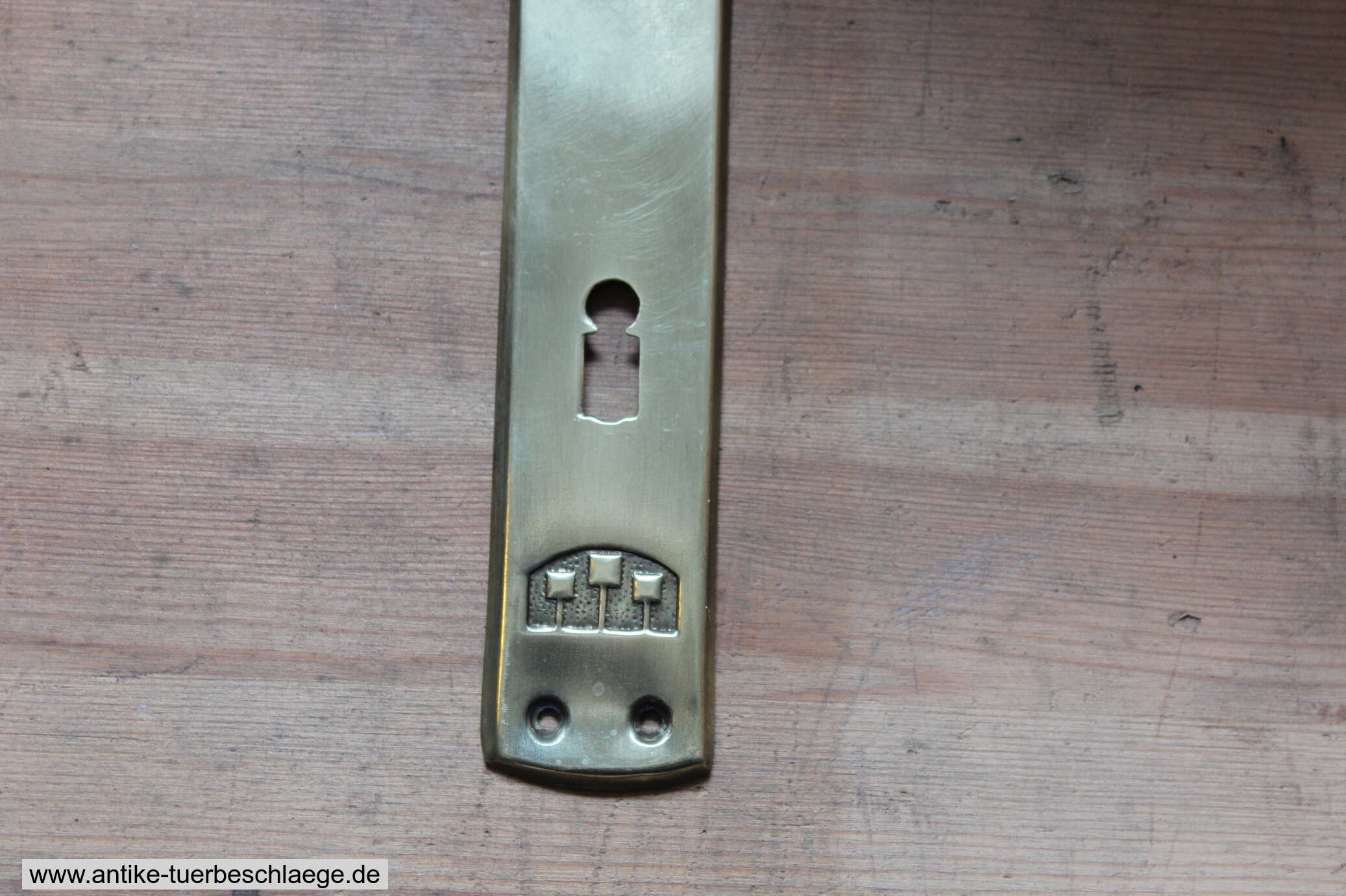 Traumhafte antike Jugendstil Türklinke (~1915) 3 – Ansicht 3