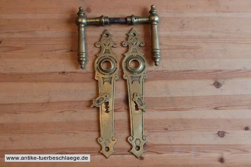 Drückergarnitur schlichter Jugendstil um 1925 #1