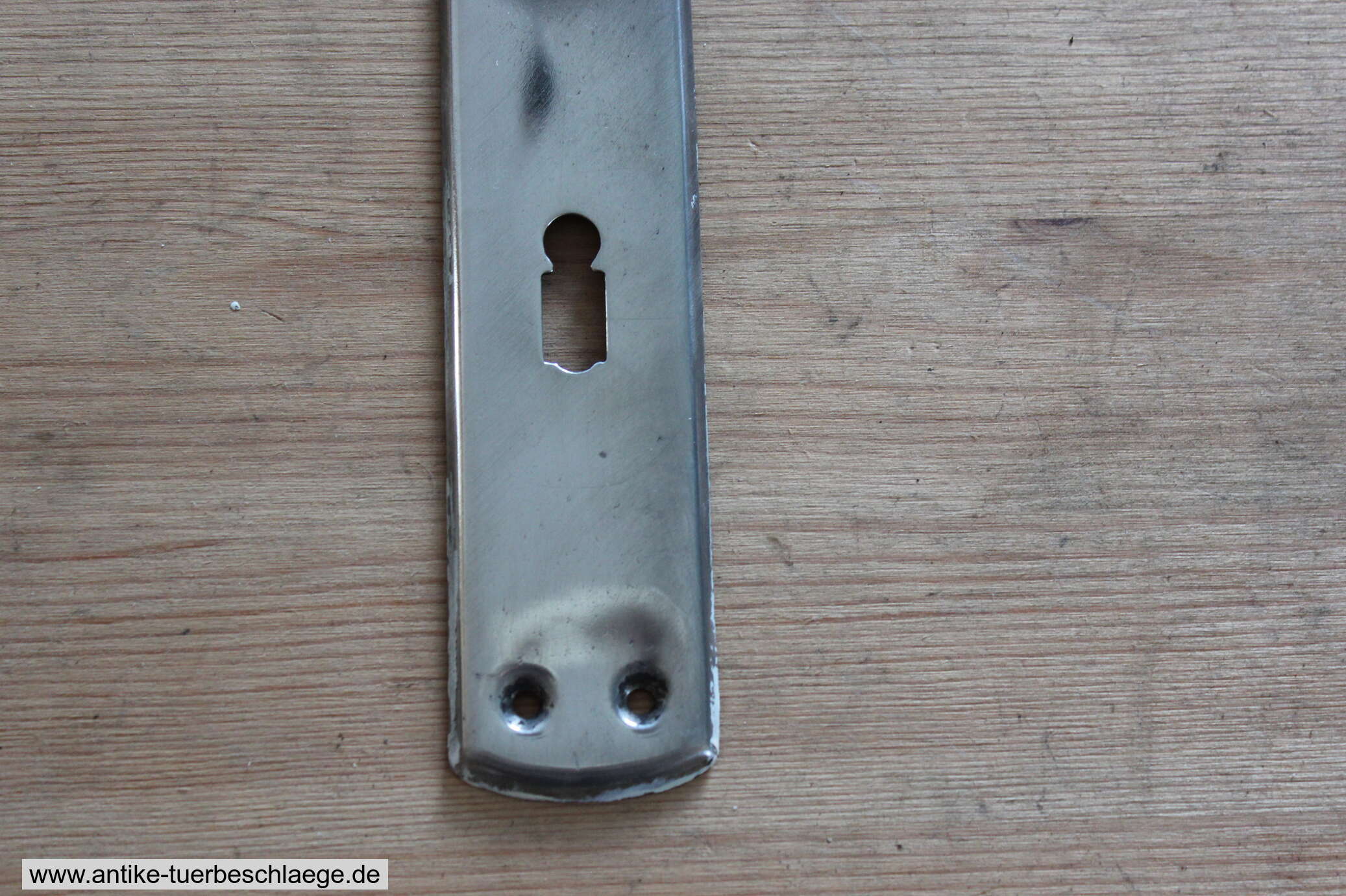 Türdrücker Jugendstil/Bauaus um 1920 (nickel) #1 – Ansicht 3